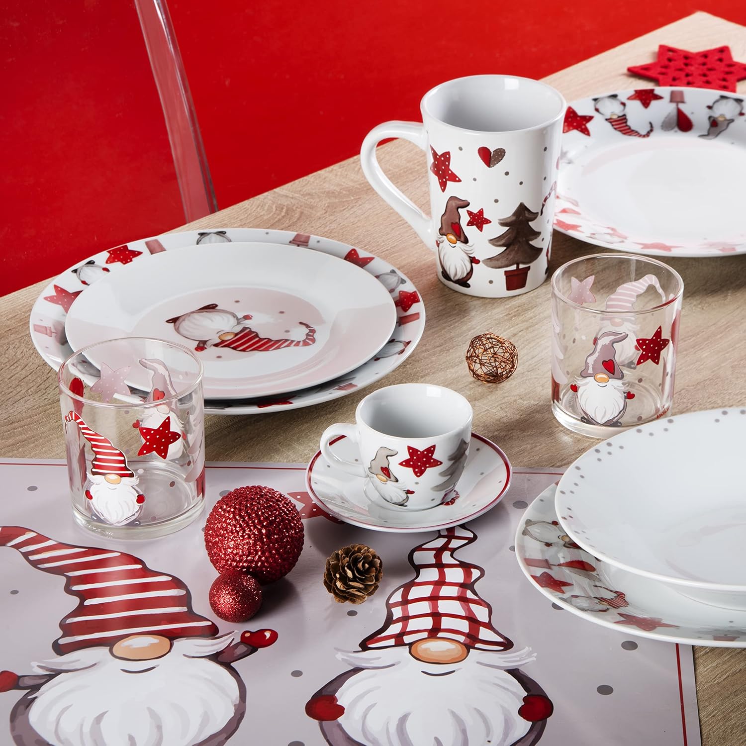 Excelsa, Set 4 Mug Gnomo, Cl.38, Stoneware - immagine 4