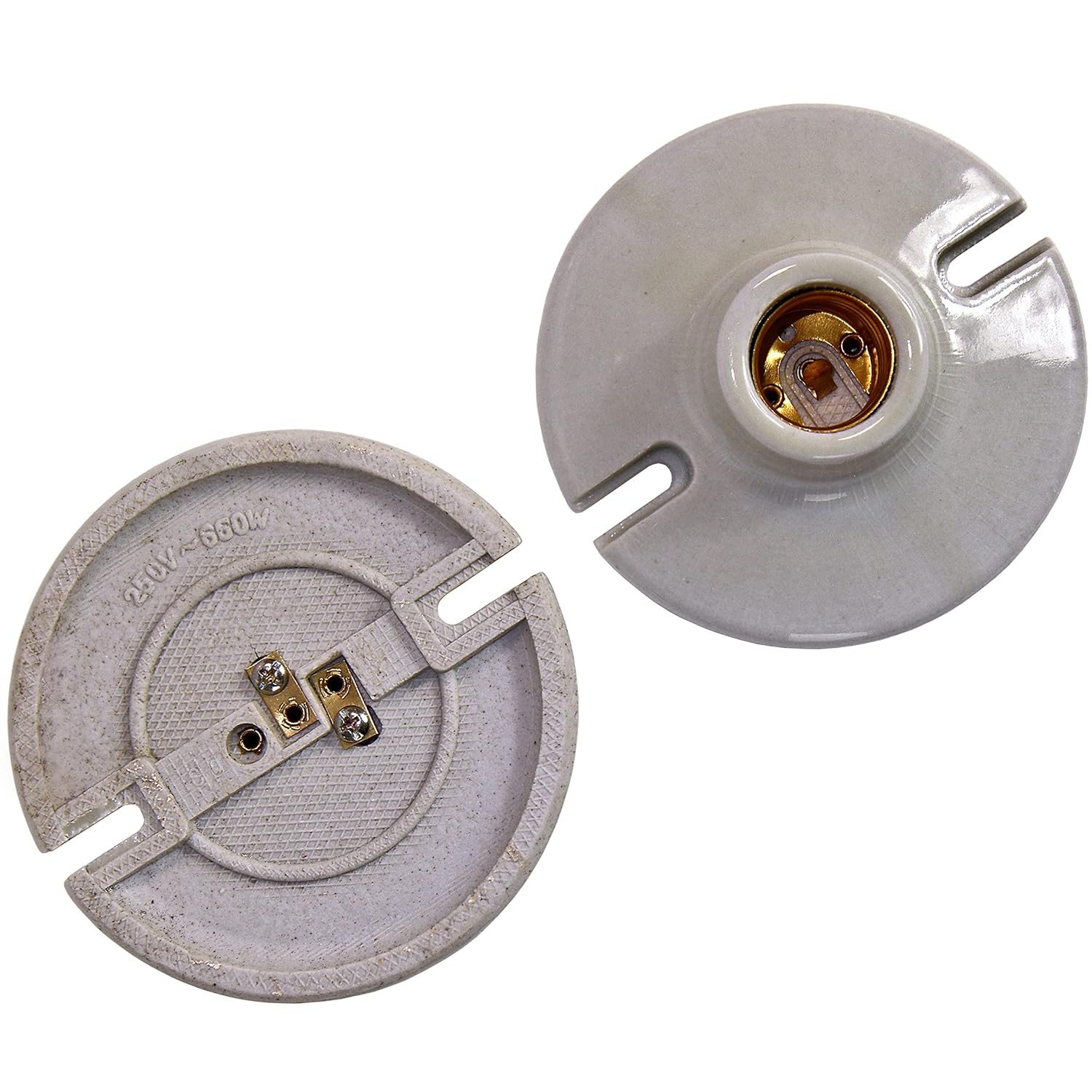 Isolatech Portalampada E27 in ceramica (10 pezzi) - immagine 3