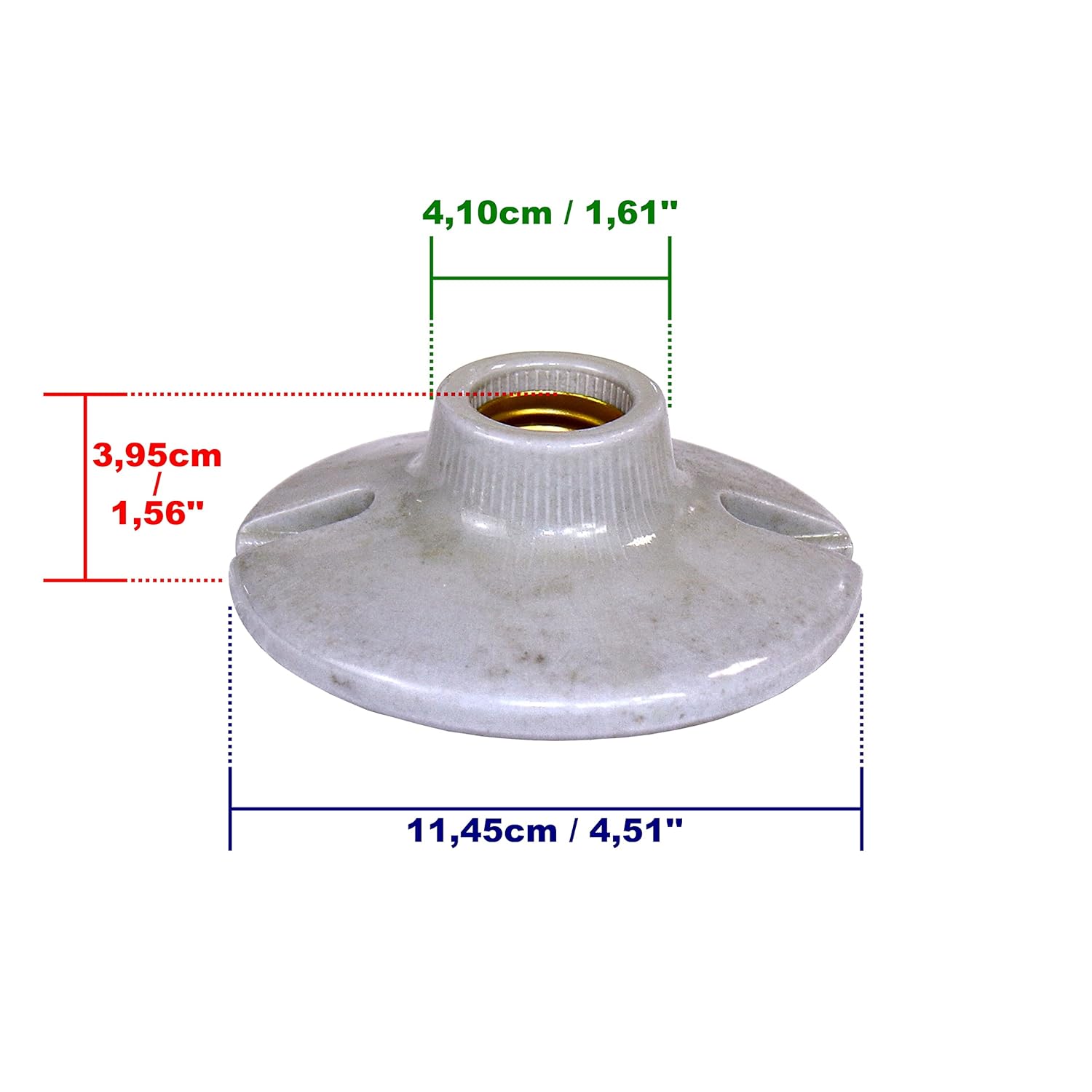 Isolatech Portalampada E27 in ceramica (10 pezzi) - immagine 4