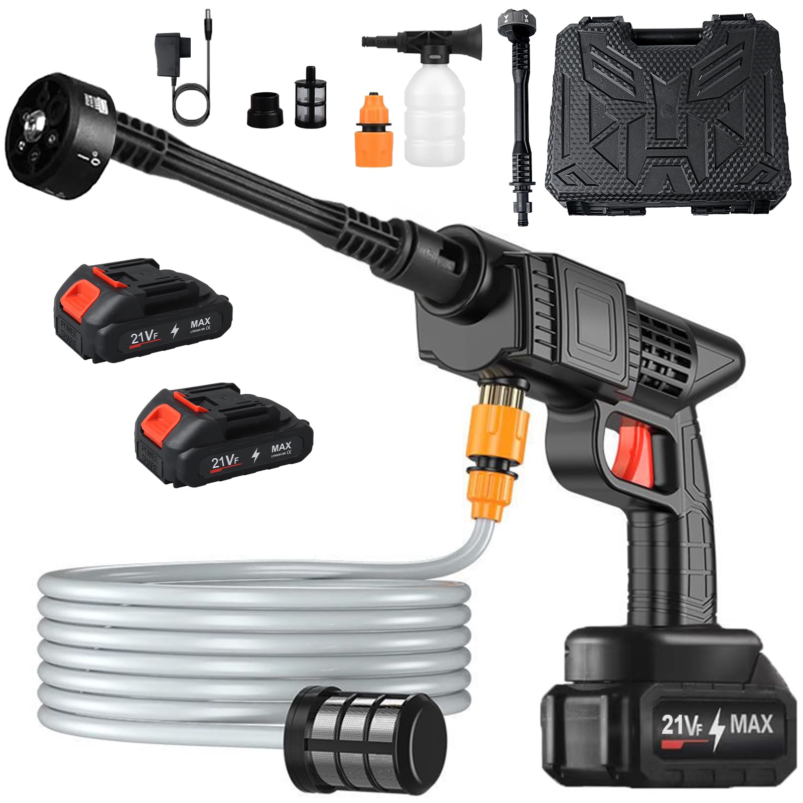 Jimacro Idropulitrice a Batteria 21V Portatile