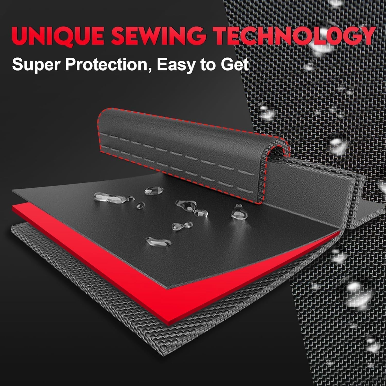 Zettum 210 CM Copertura per Lettini Prendisole, Copri Sdraio da Giardino da Esterno con rivestimento in PU Oxford 600D, Copertura Sedia a Sdraio Impermeabili ai raggi UV (213 X 81 X 81 CM) - immagine 6