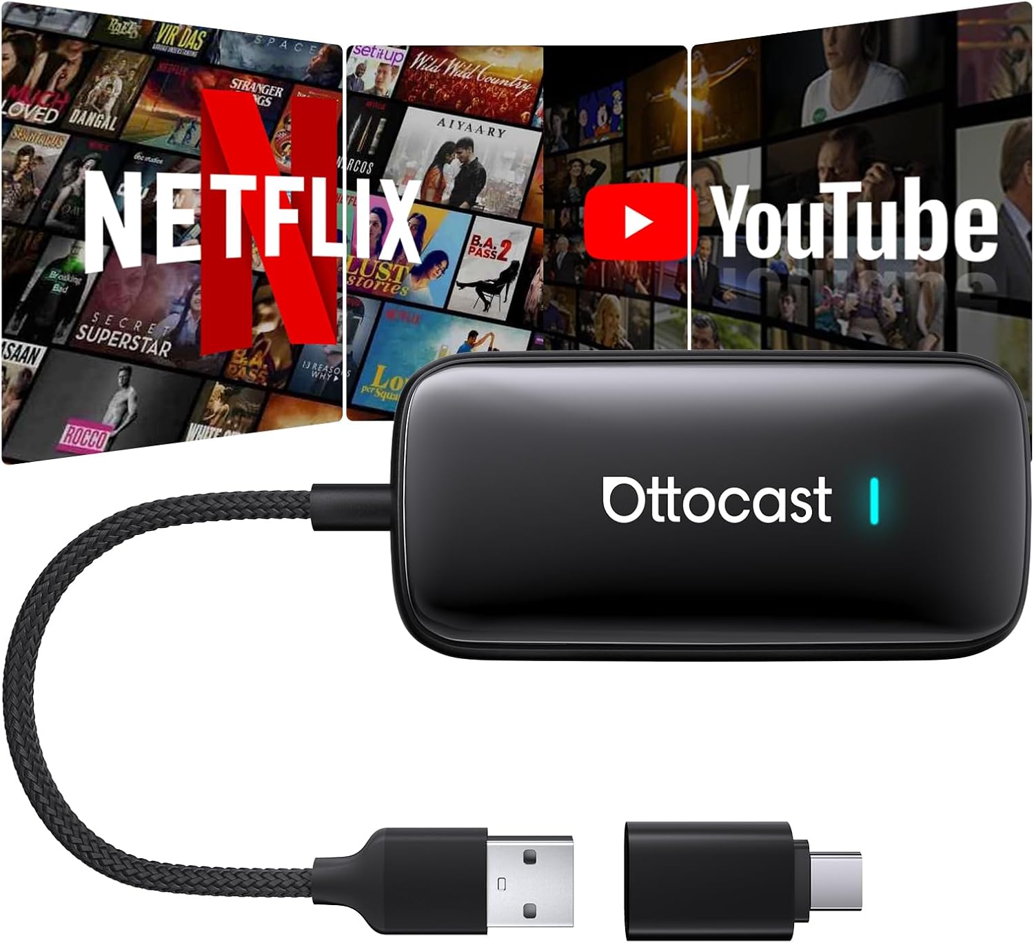 Ottocast Play2Video Ultra 2025 - CarPlay e Android Auto Wireless - immagine 1