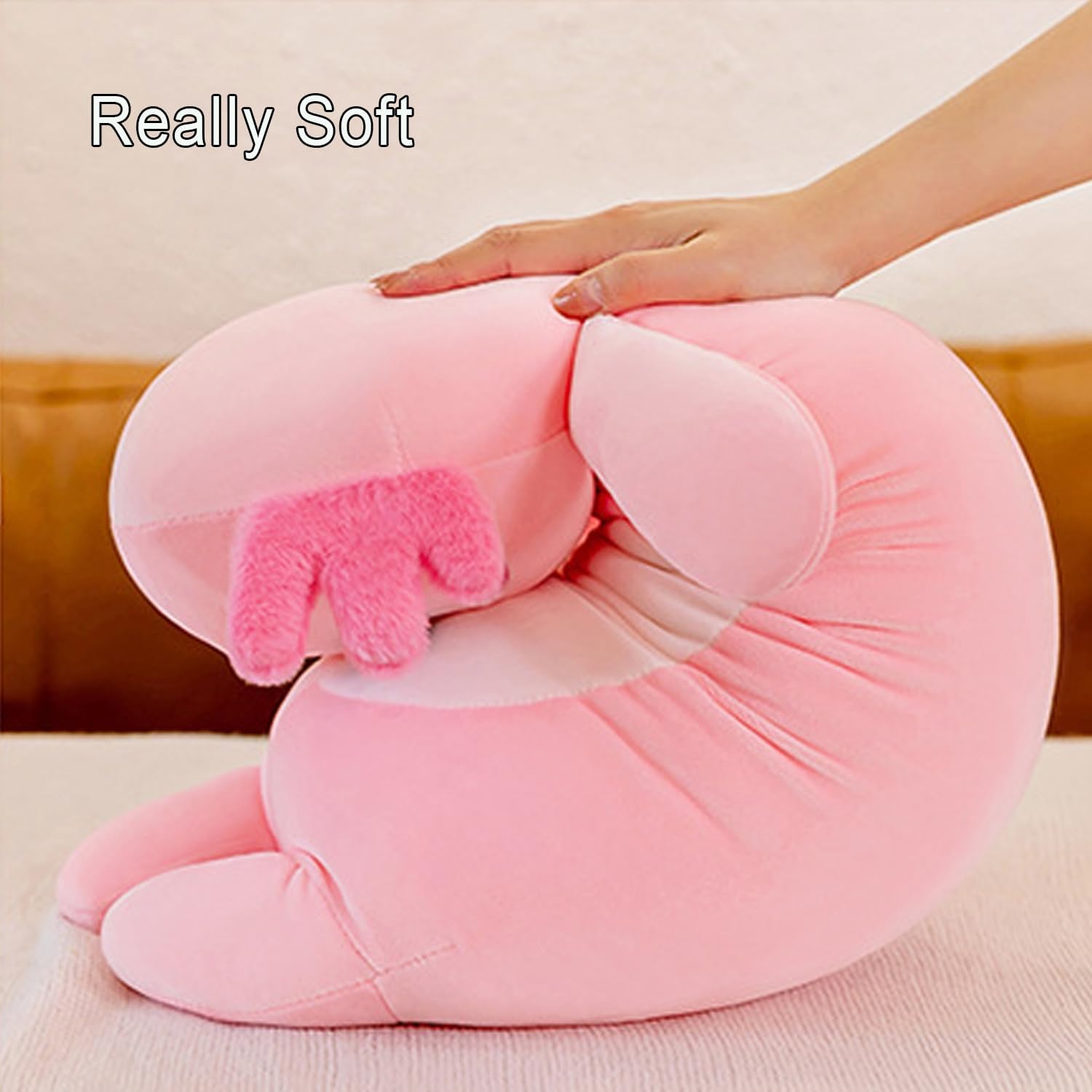 Lungo Axolotl Cuscino di Peluche Rosa 100cm - immagine 4