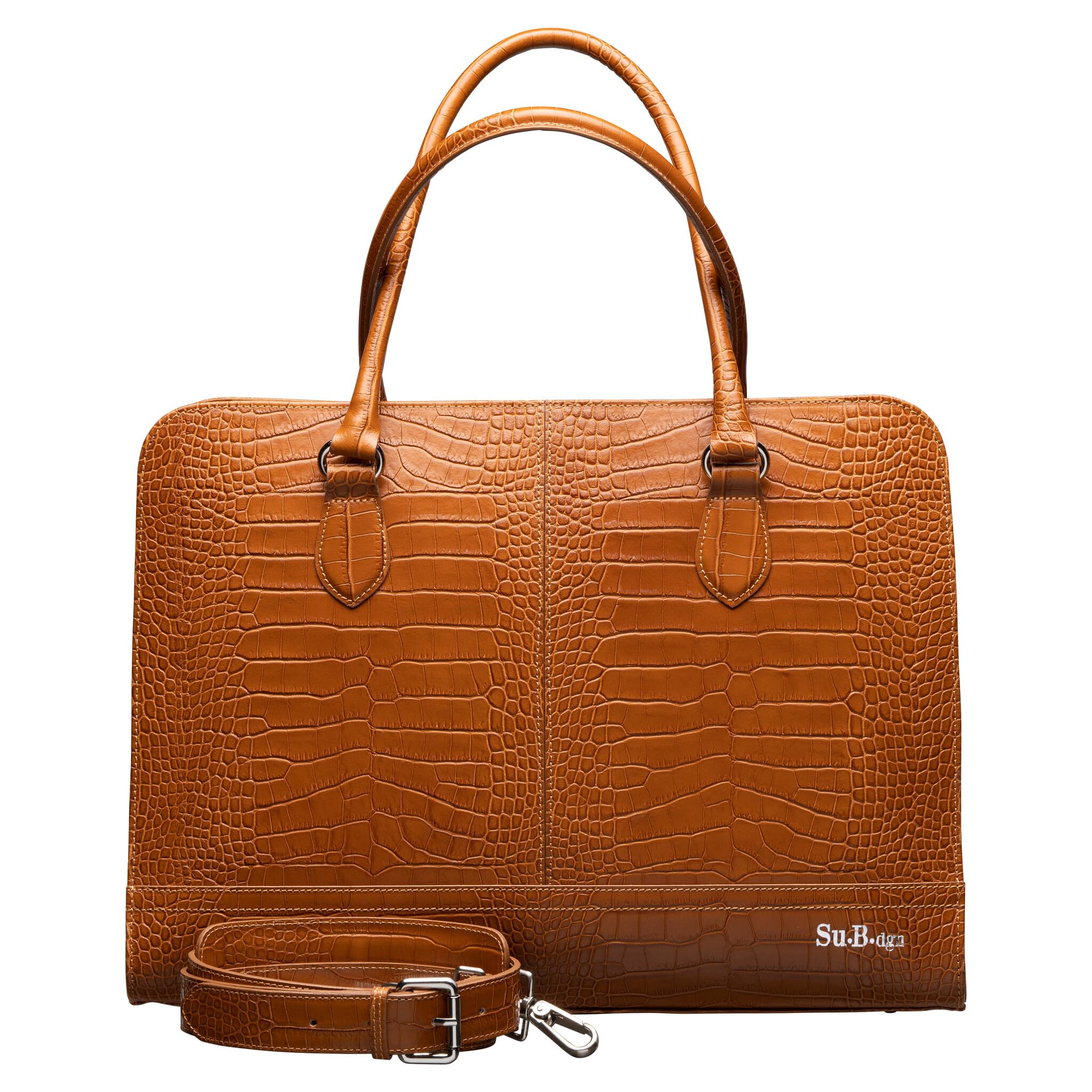 Su.B Borsa Laptop Donna 14" e 13" in Pelle Croco