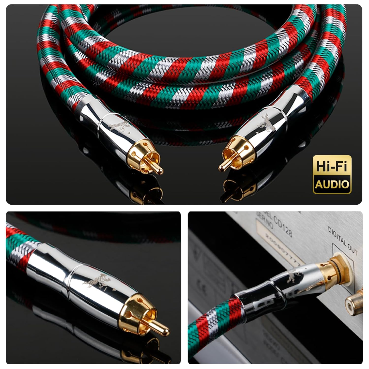 Impeto Audiofila Cavo Subwoofer Audio RCA 1m - immagine 5