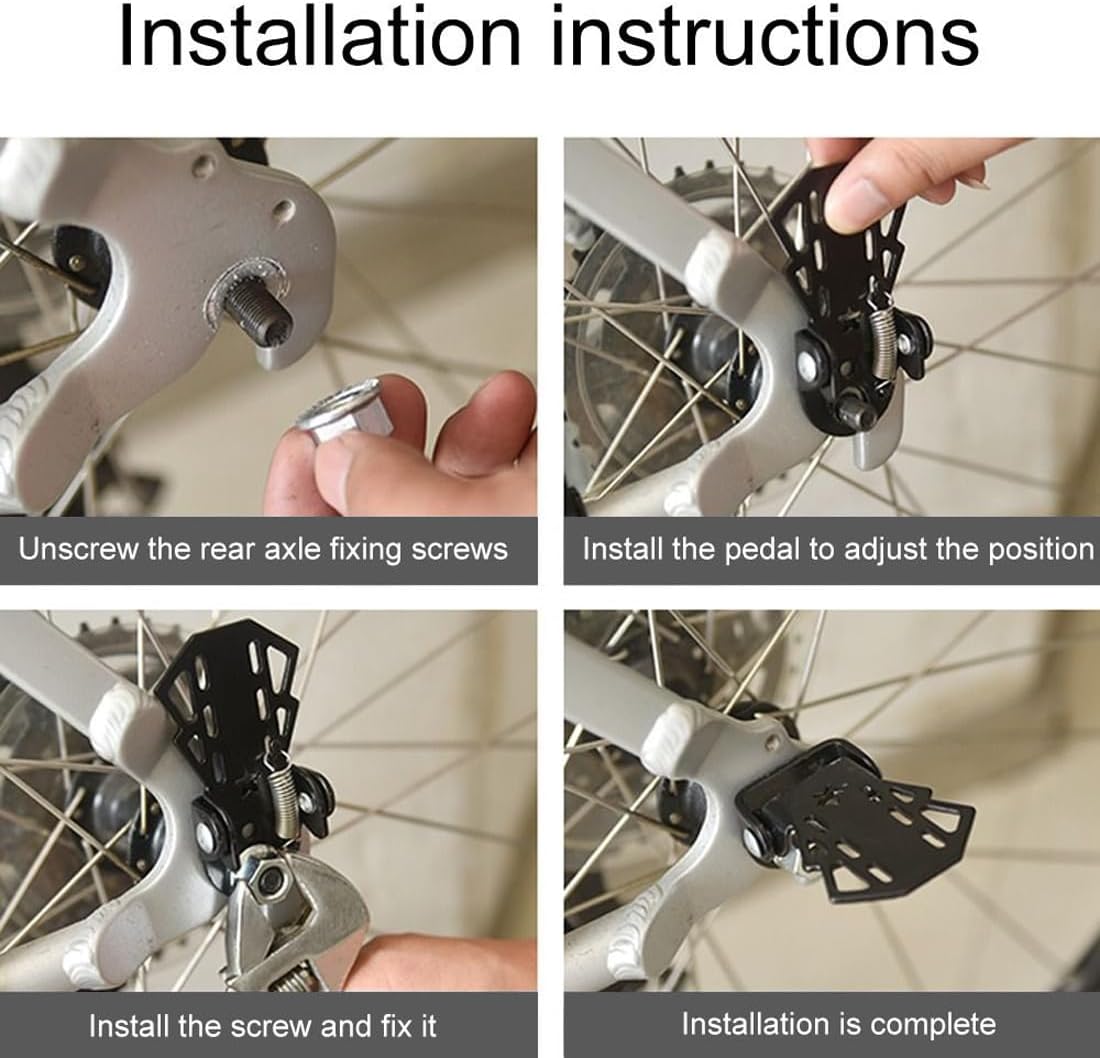 Xpex Pedaline Bici Posteriore Pieghevole - immagine 4