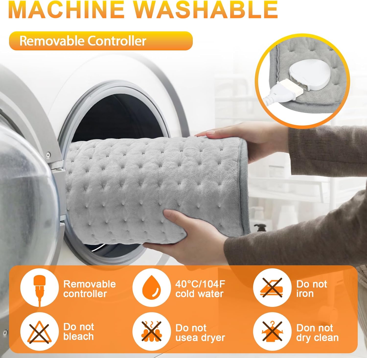 Termoforo Elettrico 40x76cm Scalda Sonno - immagine 4