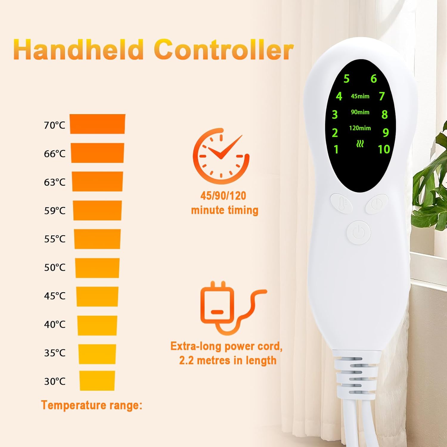 Termoforo Elettrico 40x76cm Scalda Sonno - immagine 5
