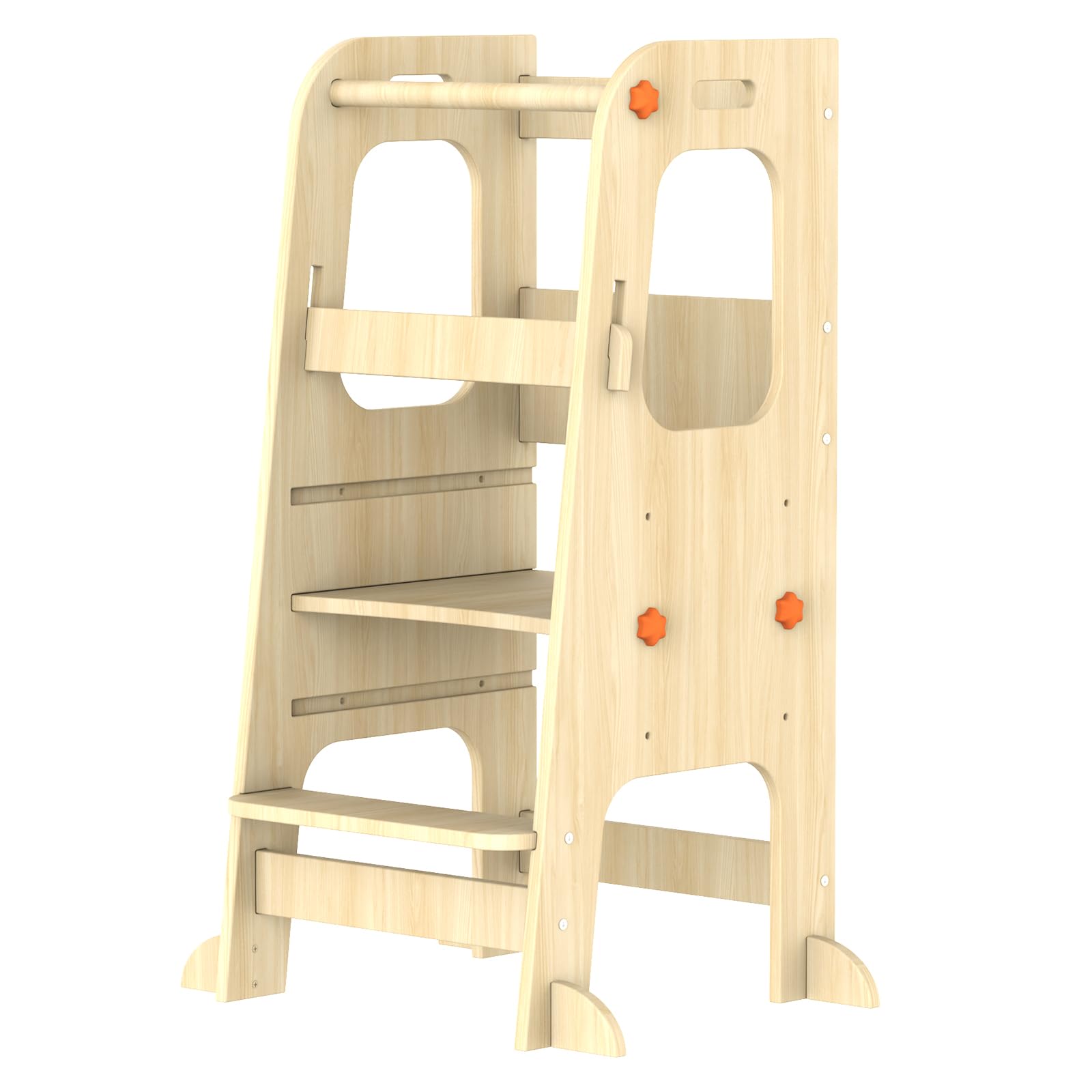 Supeasy Torre Apprendimento Montessori in Legno Naturale