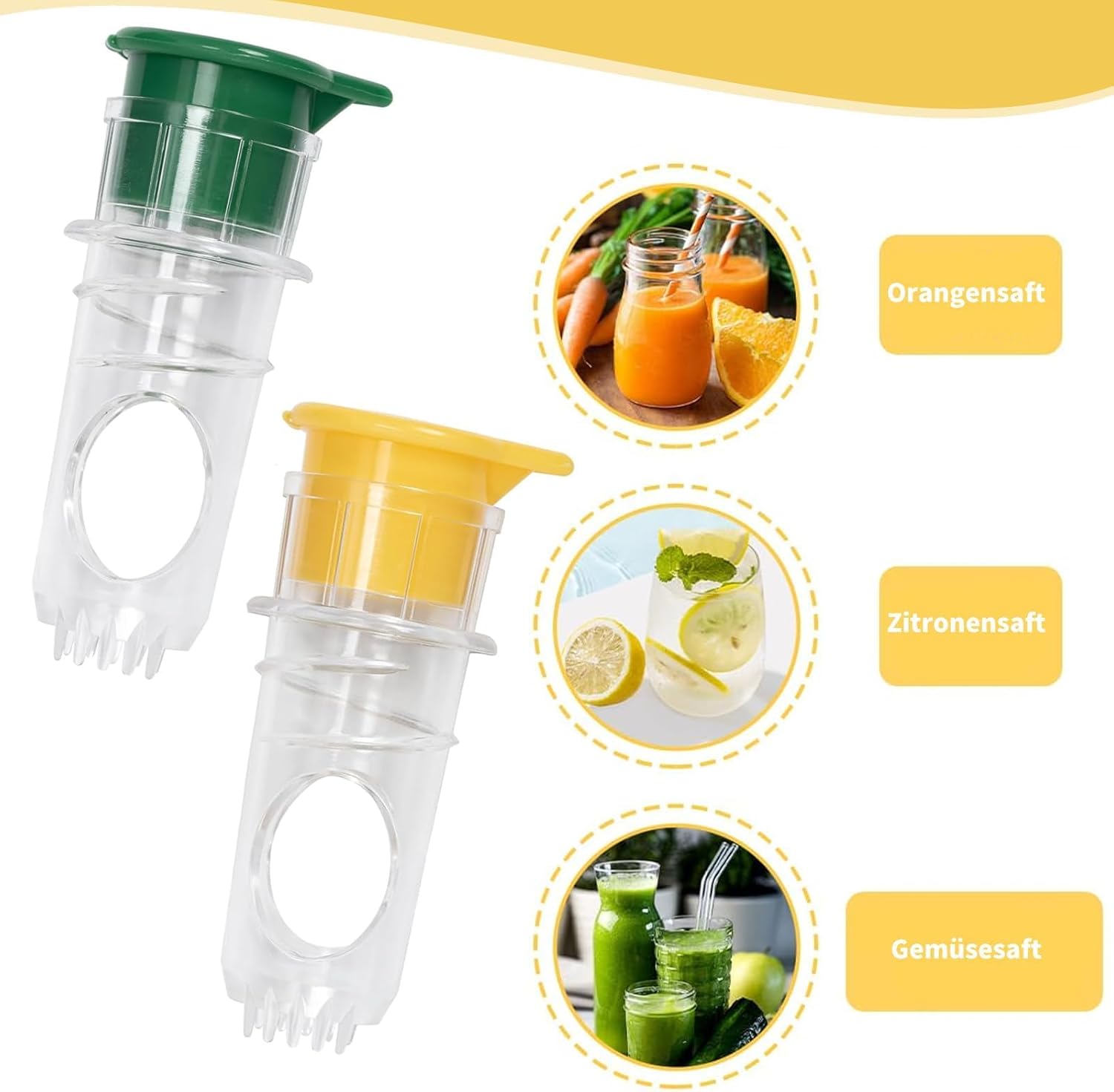 Set 2 Spremiagrumi Manuale per Limoni e Arance - immagine 4