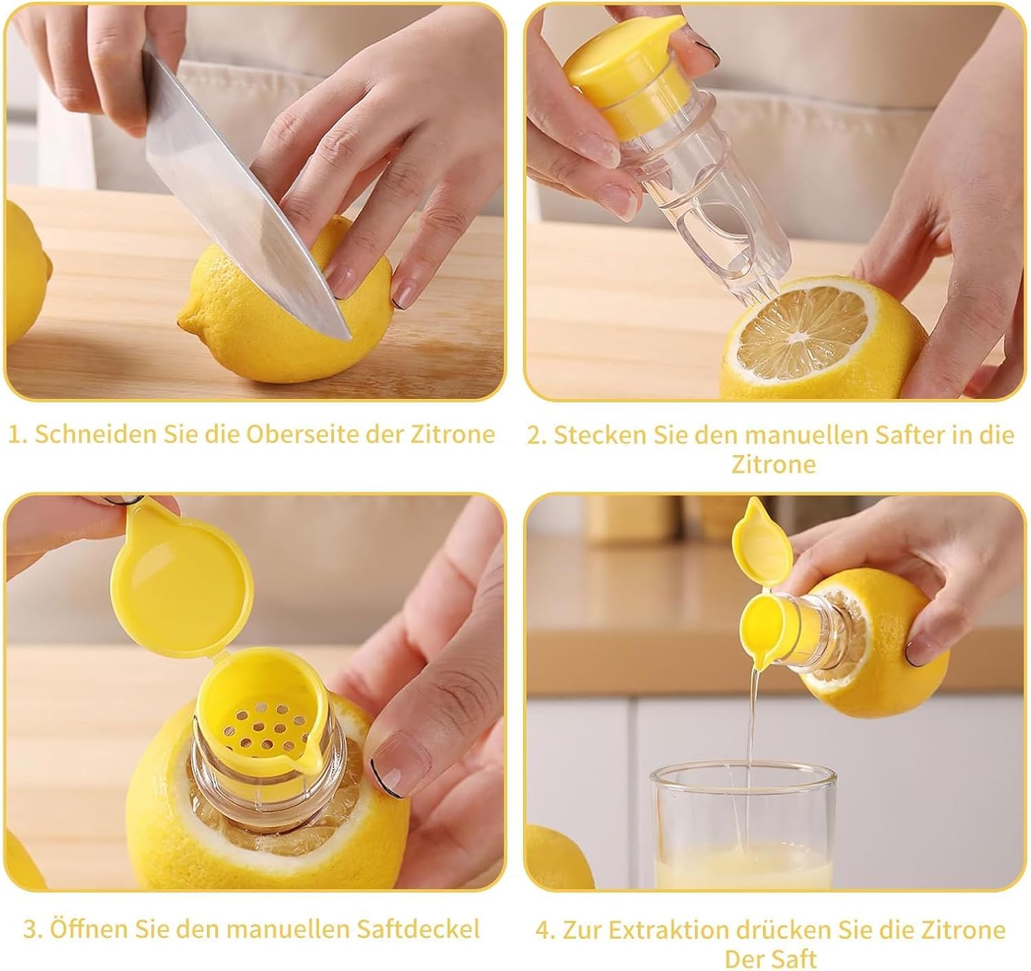 Set 2 Spremiagrumi Manuale per Limoni e Arance - immagine 5