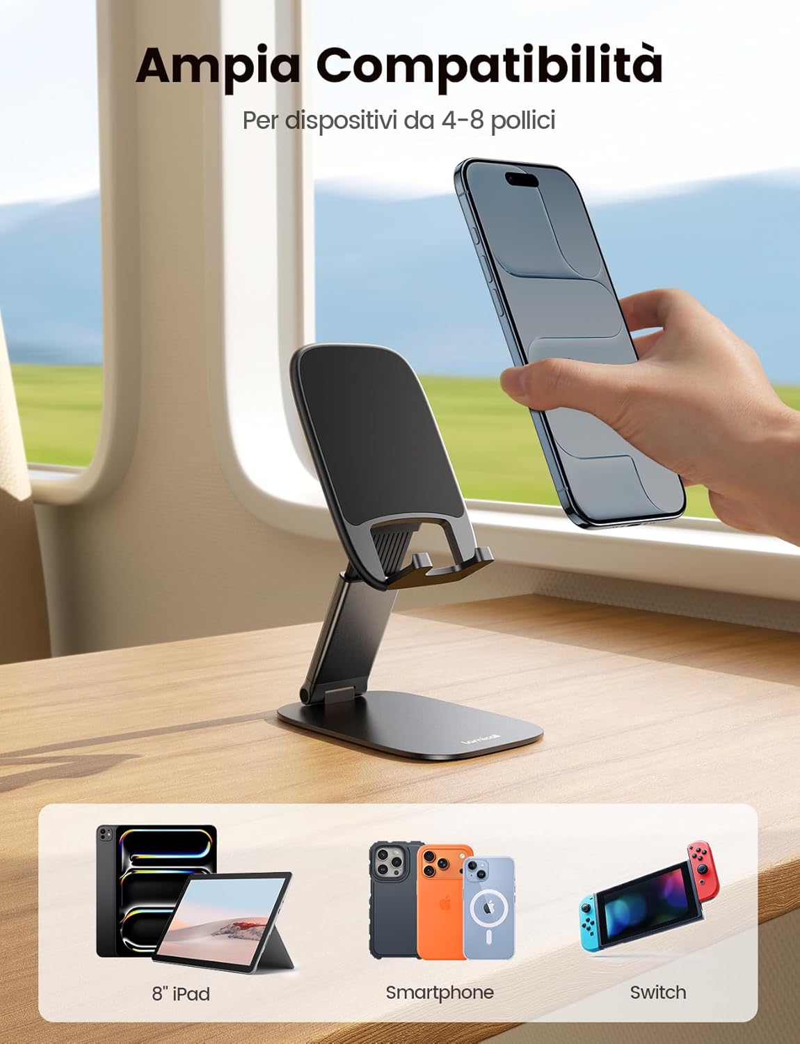Lamicall Supporto Telefono Scrivania Pieghevole - immagine 6