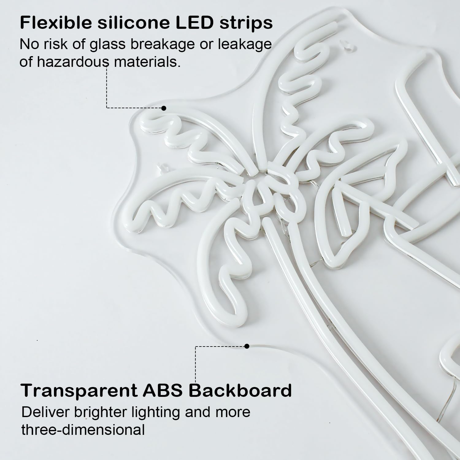 Insegna al Neon LED Albero di Palma Drink - immagine 4