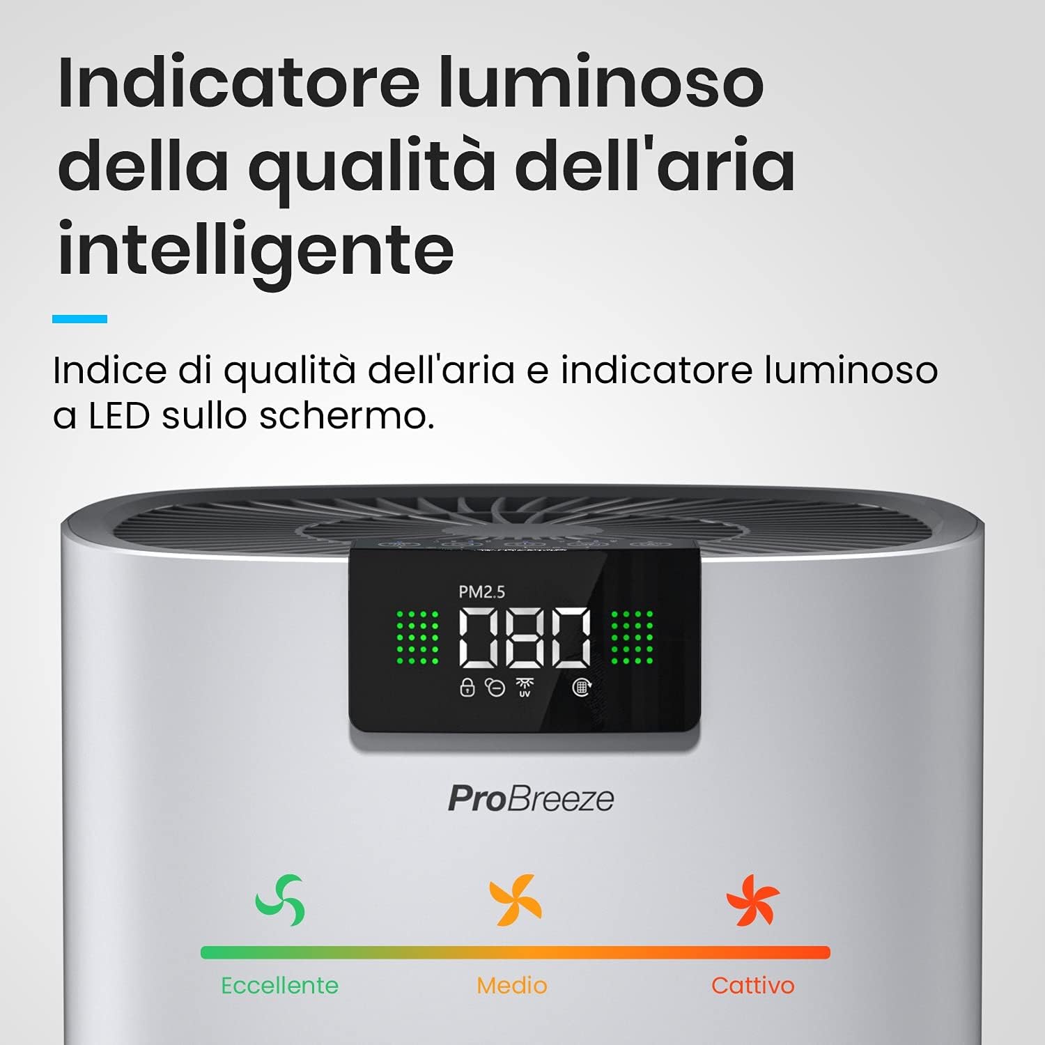 Pro Breeze Purificatore d'Aria Ultra Potente CADR 460 m³/h - immagine 5