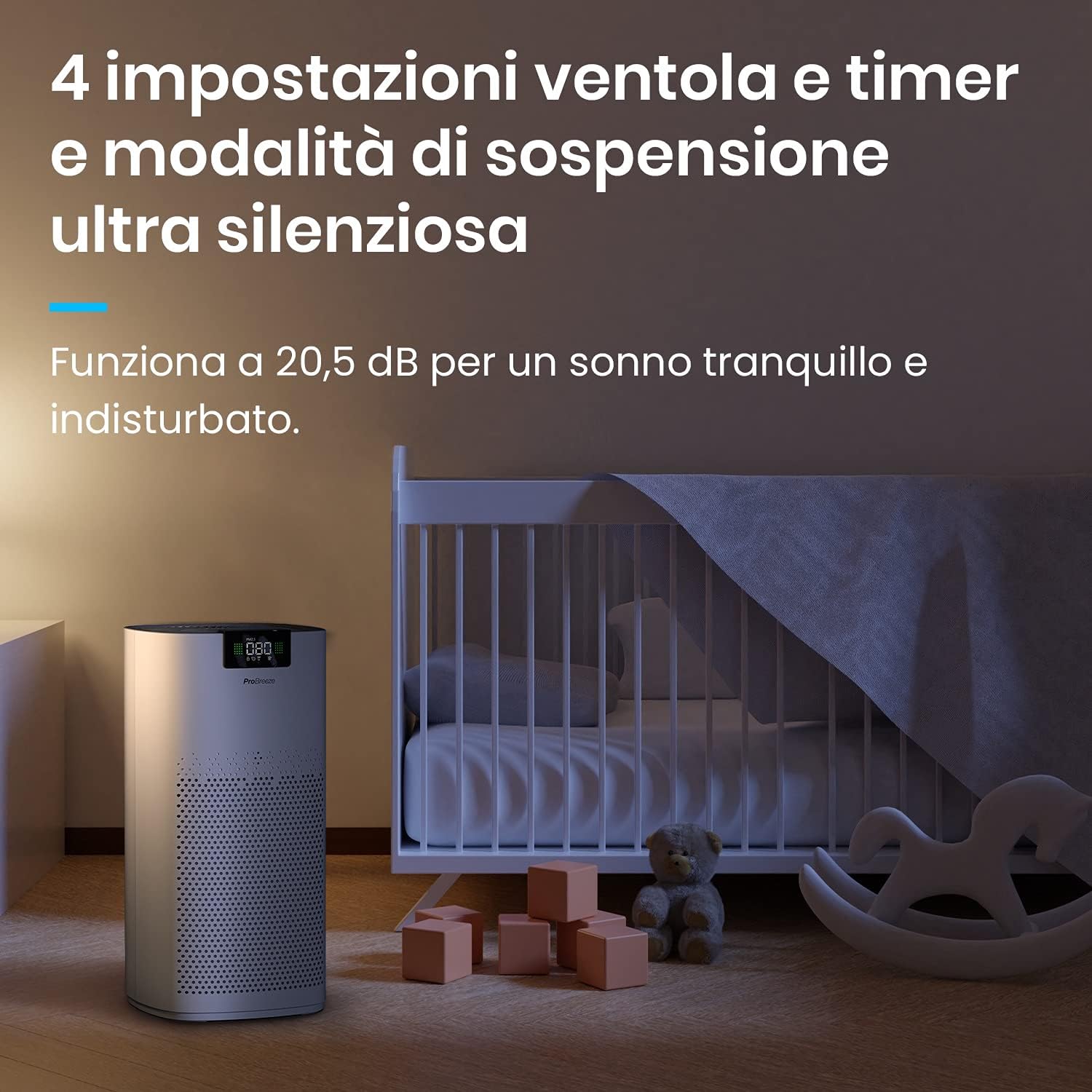 Pro Breeze Purificatore d'Aria Ultra Potente CADR 460 m³/h - immagine 6