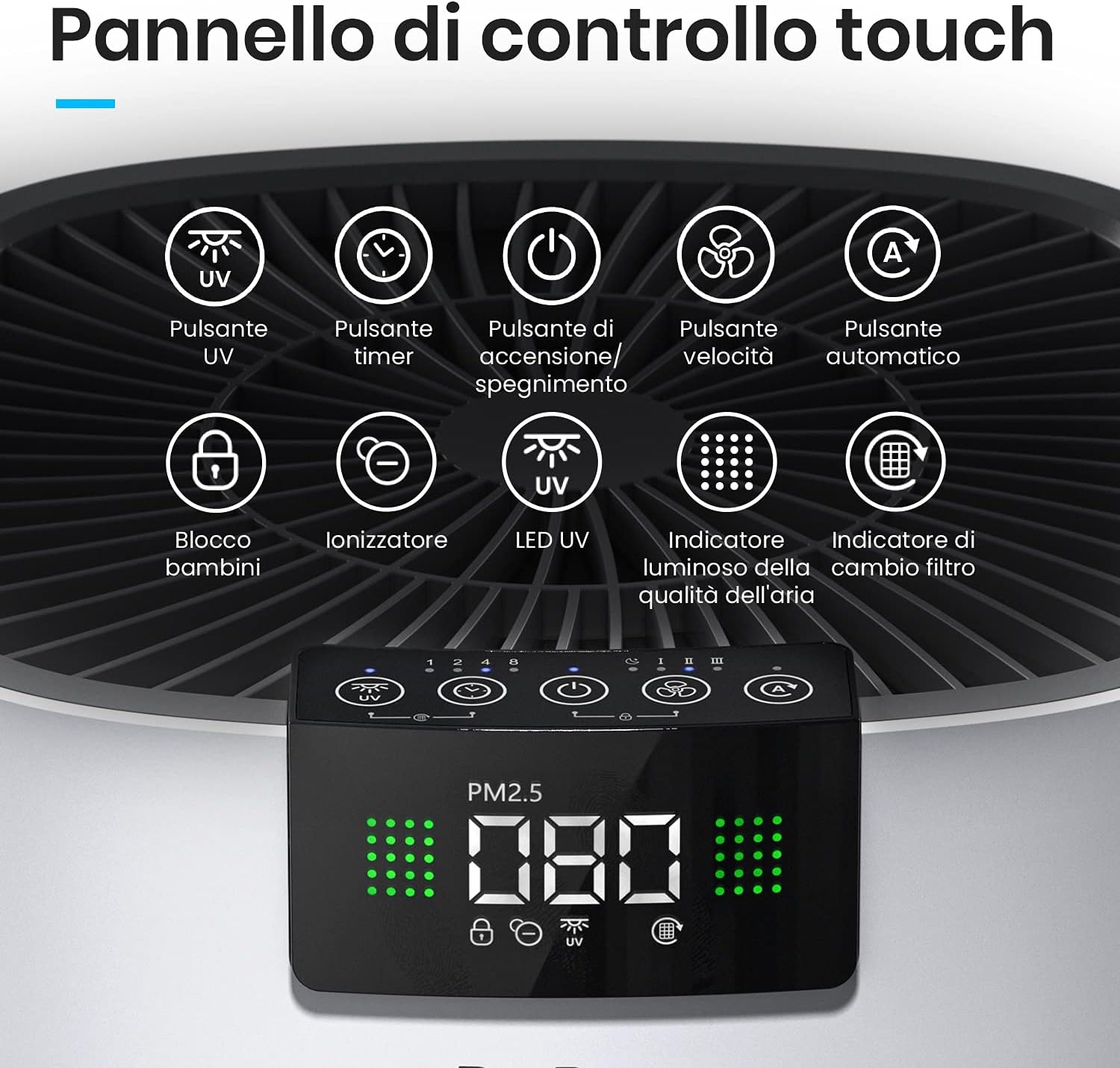 Pro Breeze Purificatore d'Aria Ultra Potente CADR 460 m³/h - immagine 7