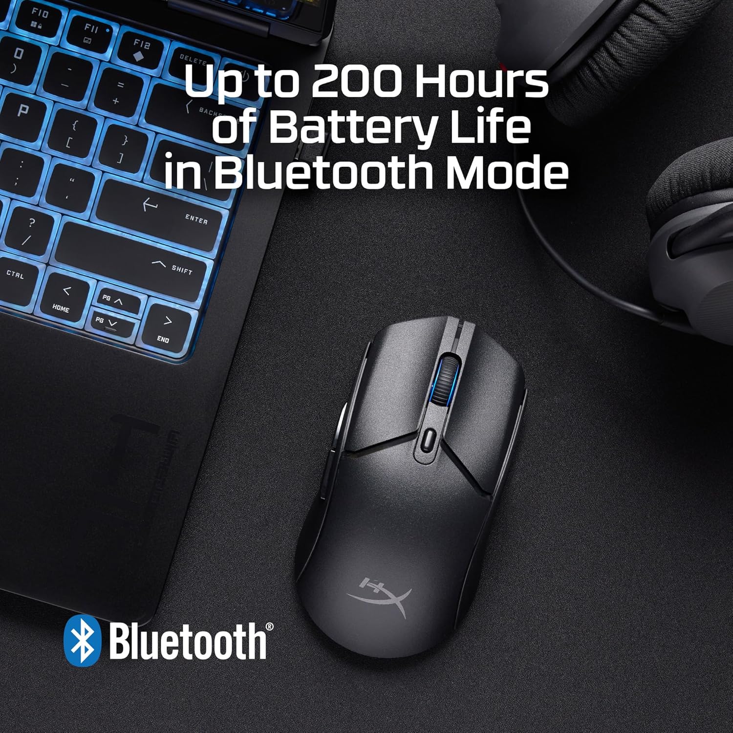 Hyperx Pulsefire Haste 2 Core - Mouse Gaming Wireless RGB, Bianco - immagine 5