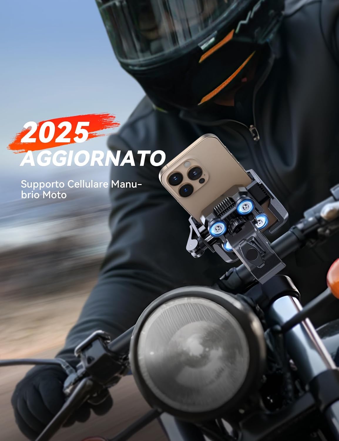 Joyroom 2025 Porta Cellulare Moto/Bici Anti-Vibrazione - immagine 3
