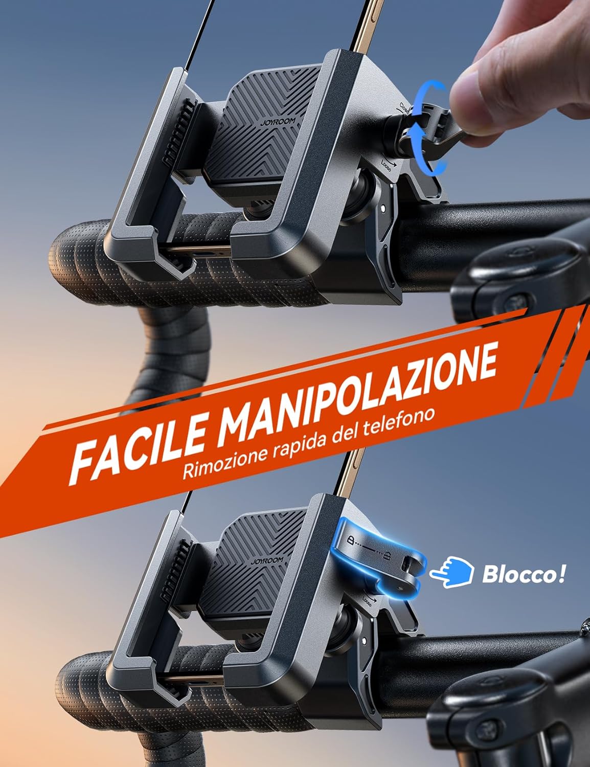 Joyroom 2025 Porta Cellulare Moto/Bici Anti-Vibrazione - immagine 6