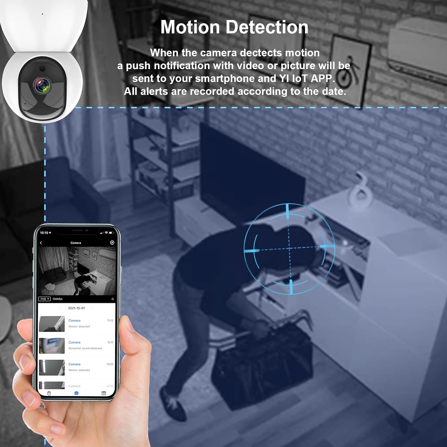 Antela Telecamera Wifi Interno 1080P (2 Pezzi) - immagine 6