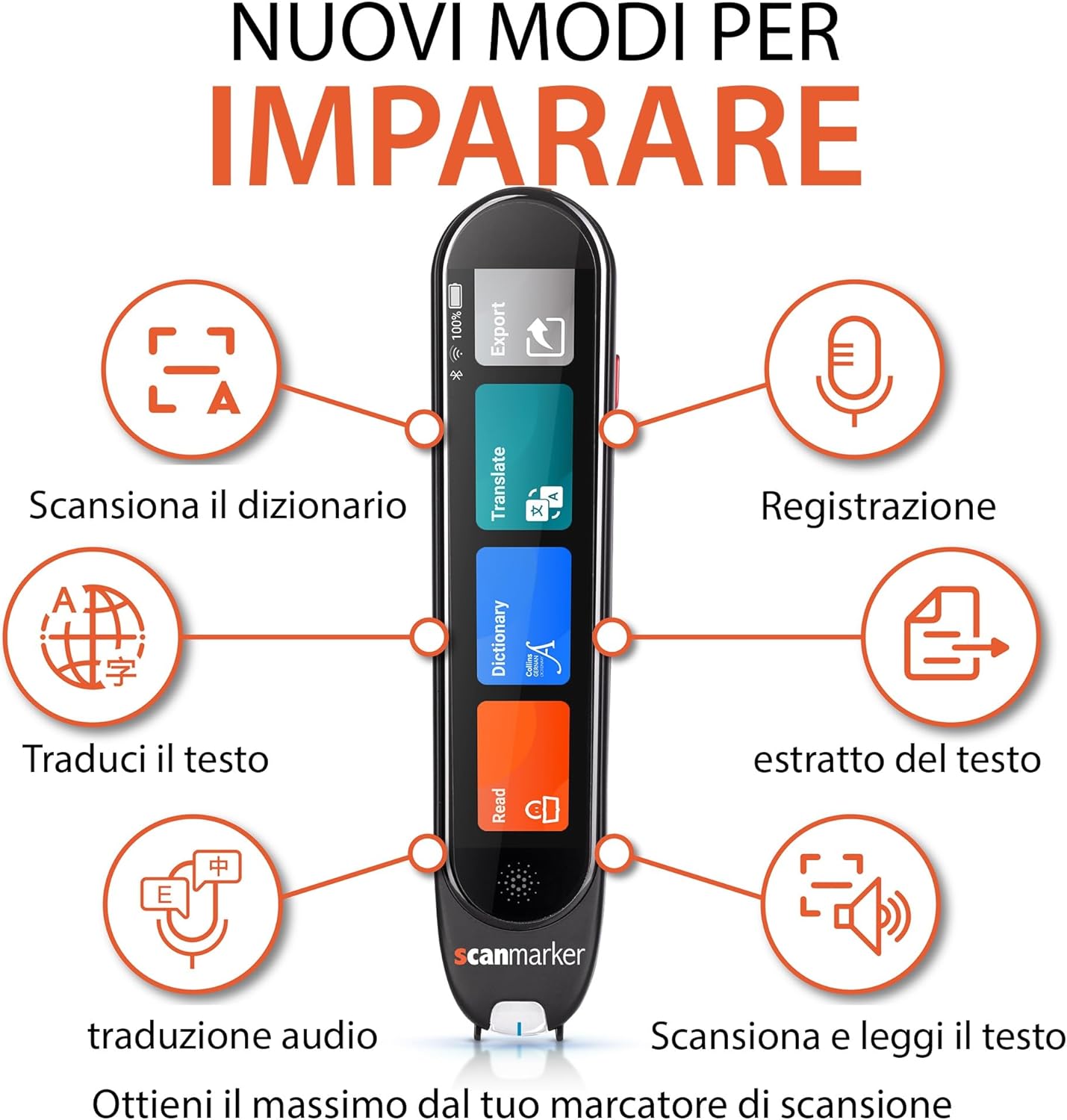 Scanmarker Pro - Penna Traduttore Multilingue Autonoma - immagine 18