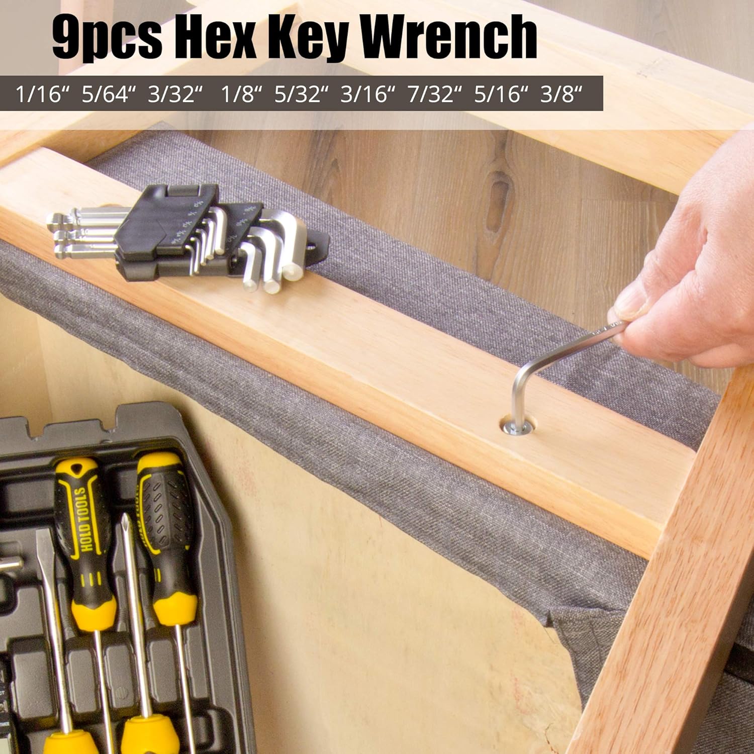 DOWELL Set Attrezzi 62 Pezzi per Casa - immagine 5