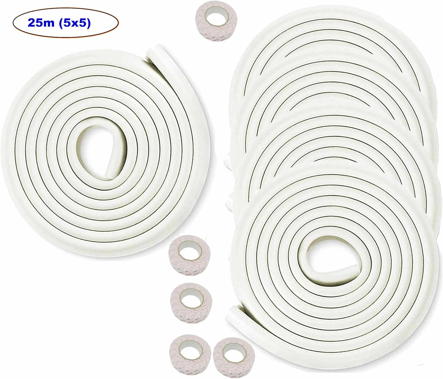 Protezione Bordi L-Forma 25M in Schiuma Off-Bianco - immagine 3