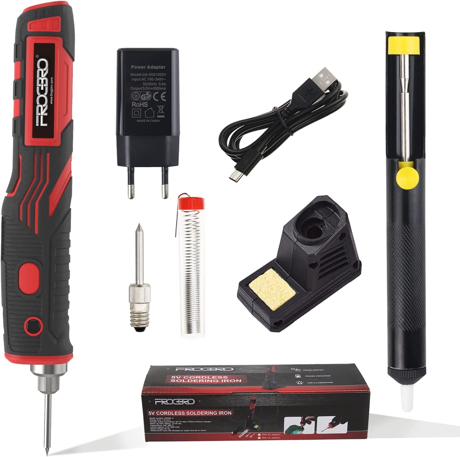 Frogbro Saldatore a Batteria 11W con 2 Punte