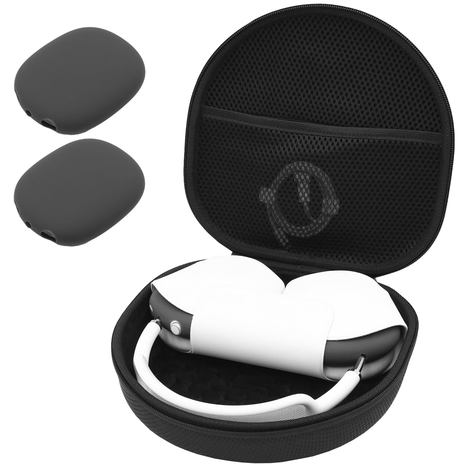 Procase Custodia Rigida per AirPods Max e Smart Case, Nera