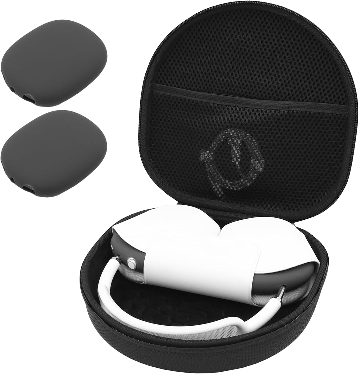 Procase Custodia Rigida per AirPods Max e Smart Case, Nera - immagine 1