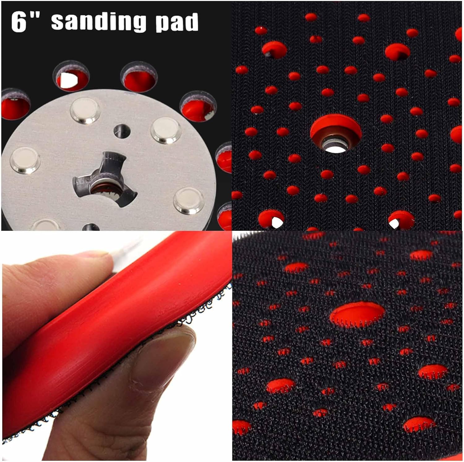 Platorello Abrasivo Poweka 150mm Multihole con Hook & Loop - immagine 4