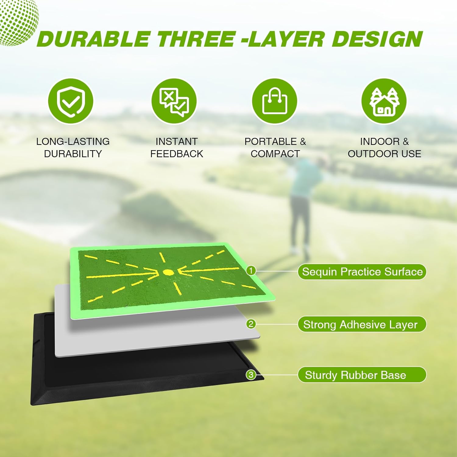 Tappetino da Golf & Tappetino per Swing - immagine 6