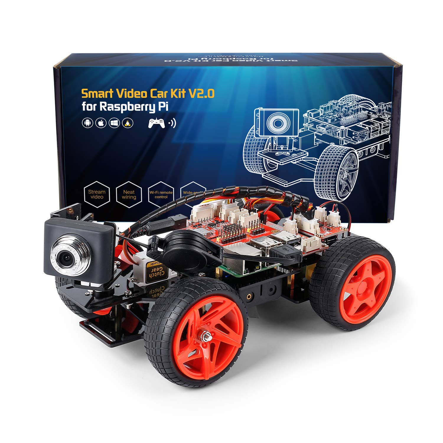 Raspberry Pi Smart Video Car Kit V2.0