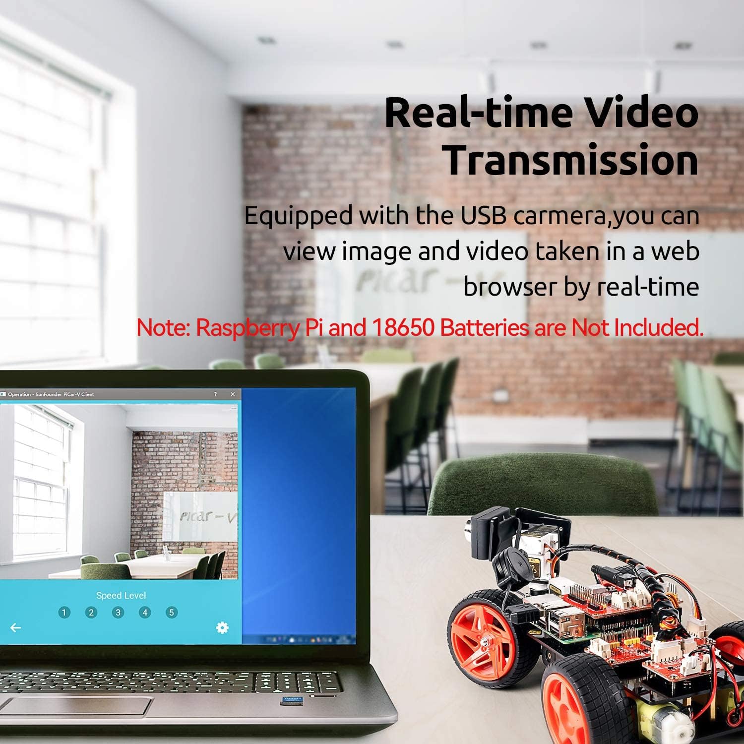 Raspberry Pi Smart Video Car Kit V2.0 - immagine 2