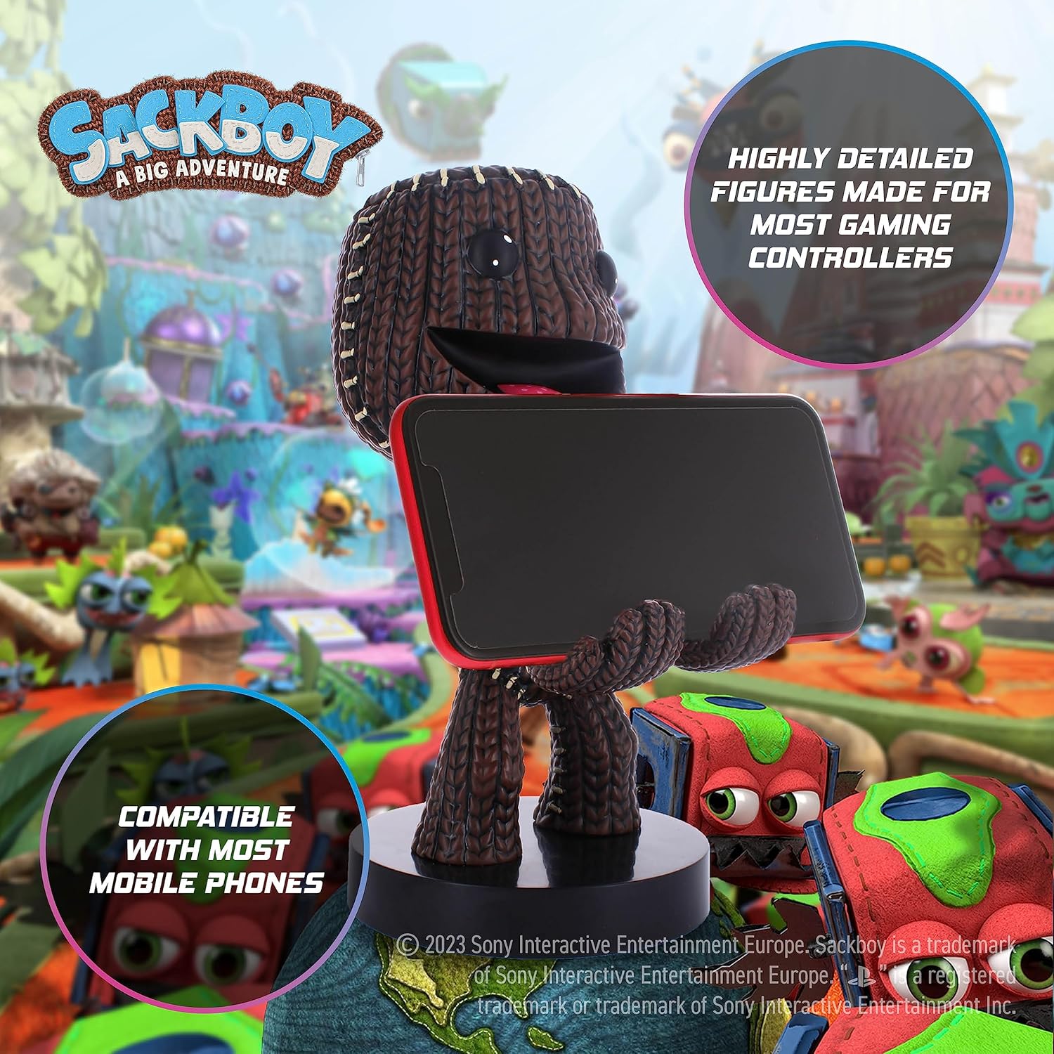 Cableguys Sony Sackboy - Supporto Controller e Telefono - immagine 3