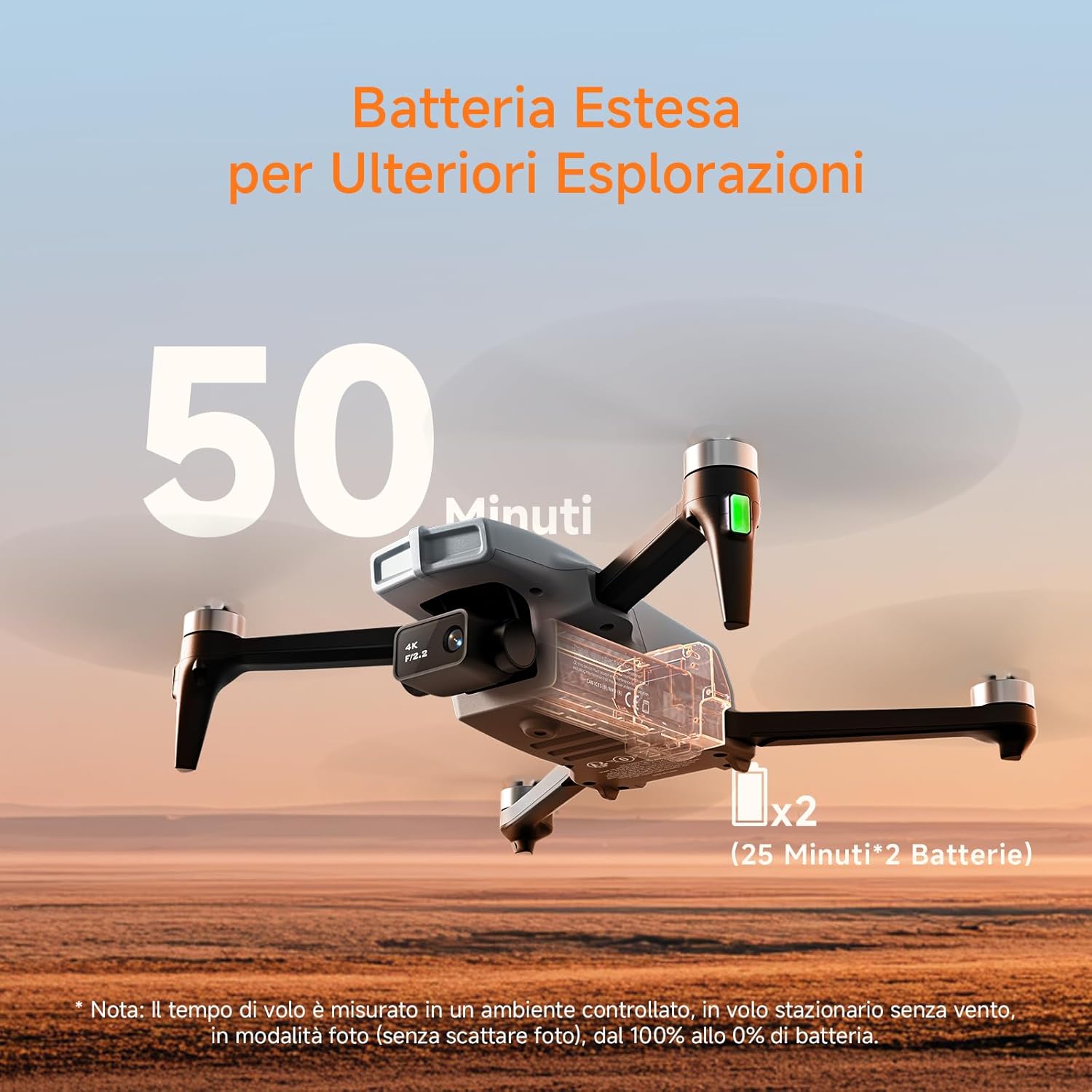 Ameta S20 Drone GPS con Telecamera 4K Professionale - immagine 5