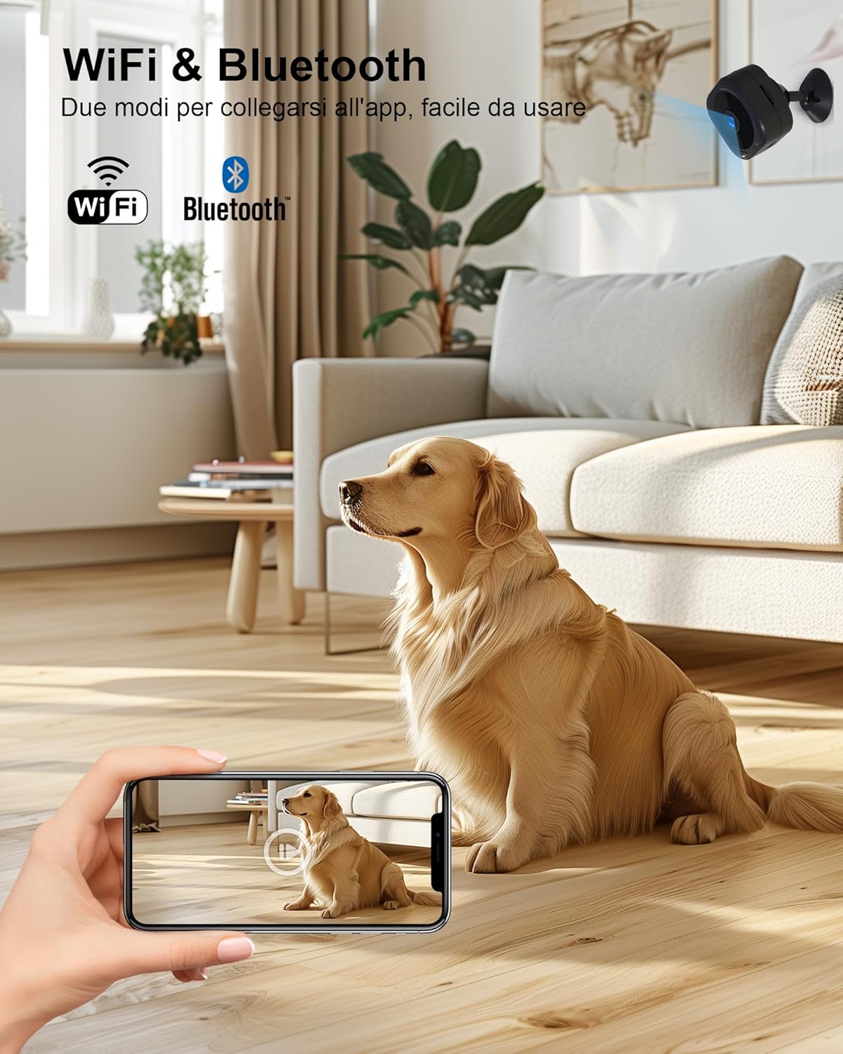 Aobocam Mini Telecamera WiFi Interno 1080P - immagine 2