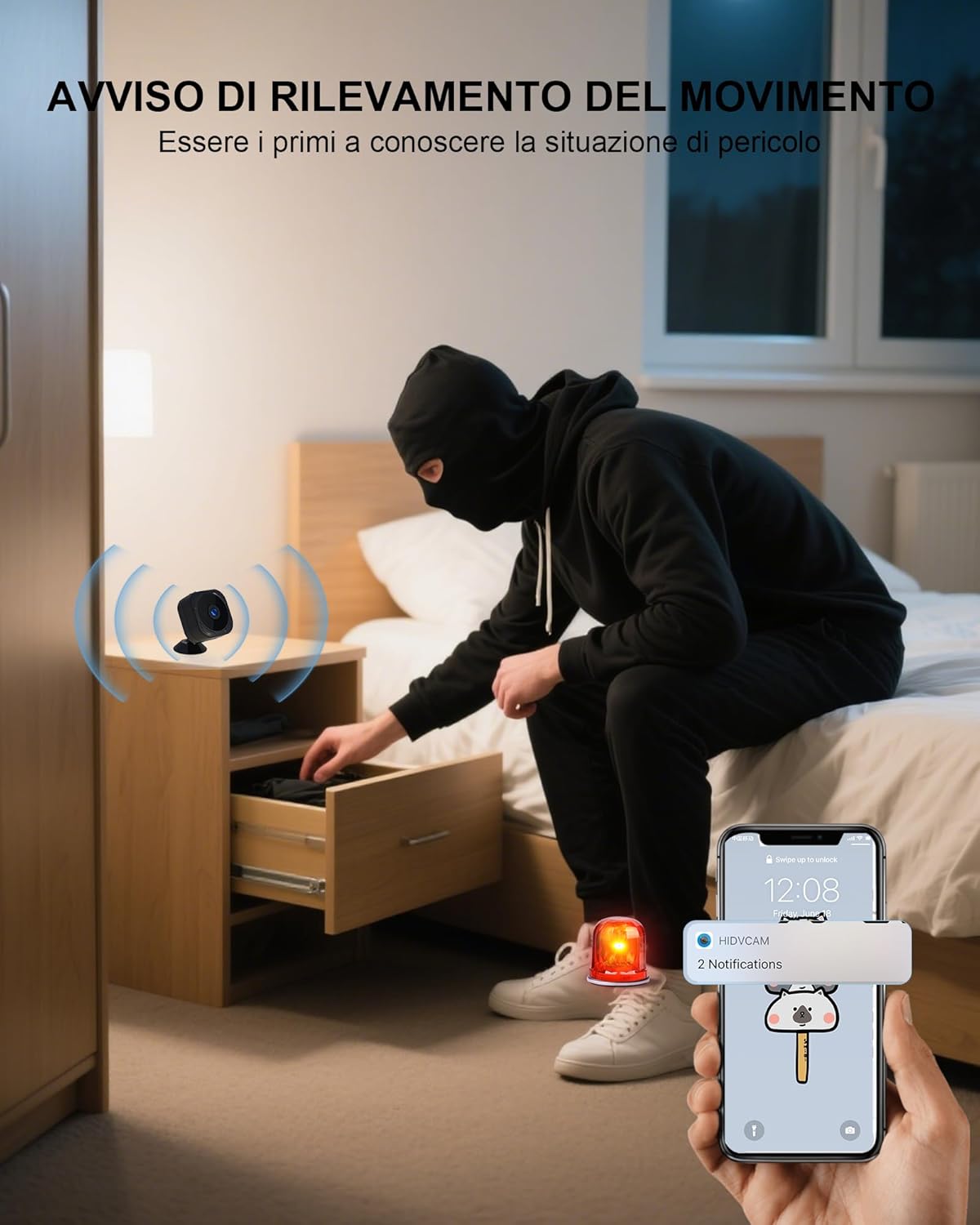 Aobocam Mini Telecamera WiFi Interno 1080P - immagine 4