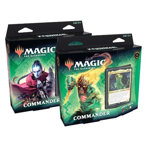 com Zendikar Rising Commander Set di 2 tavole spagnole Espanol