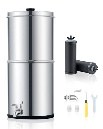 Co-z Sistema Filtraggio Acqua Gravità 8.5L Acciaio Inox