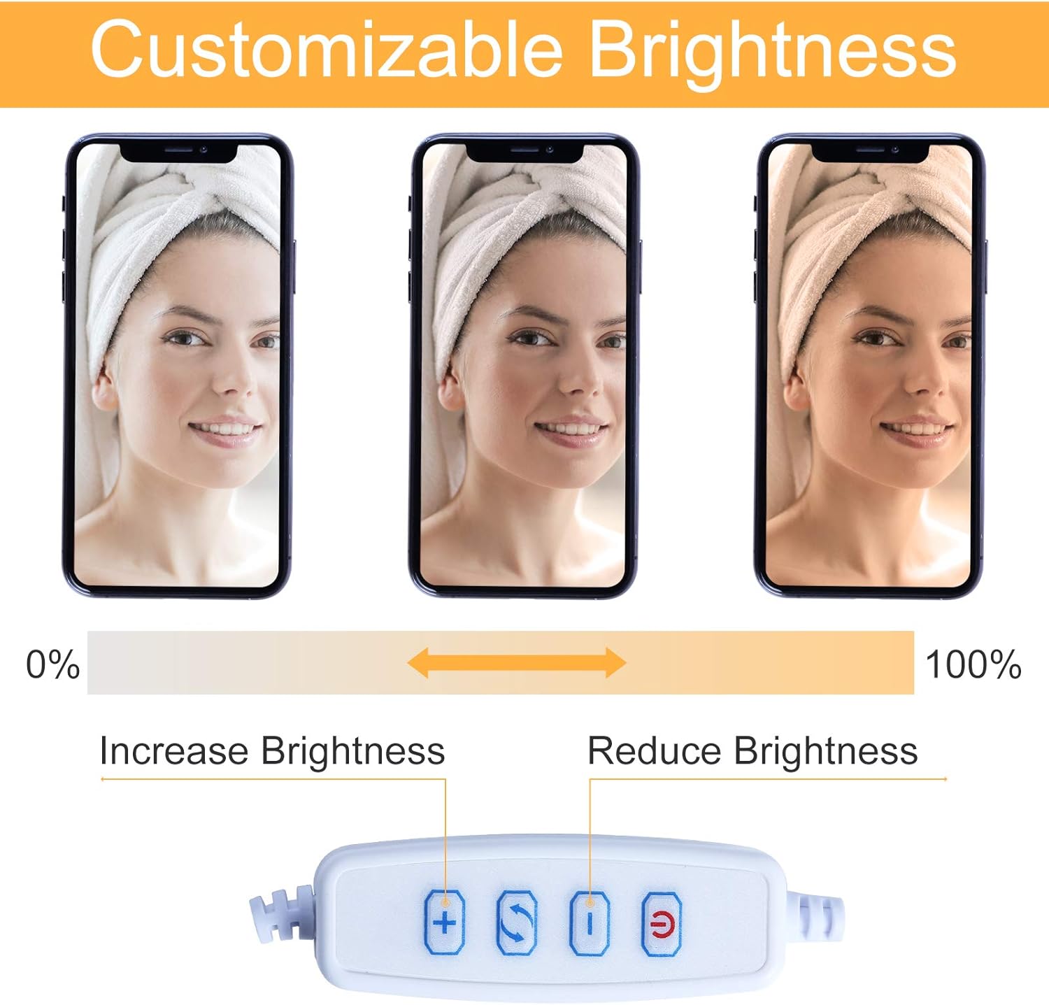 Agm Luce ad Anello con Pinza e Supporto Cellulare - immagine 2