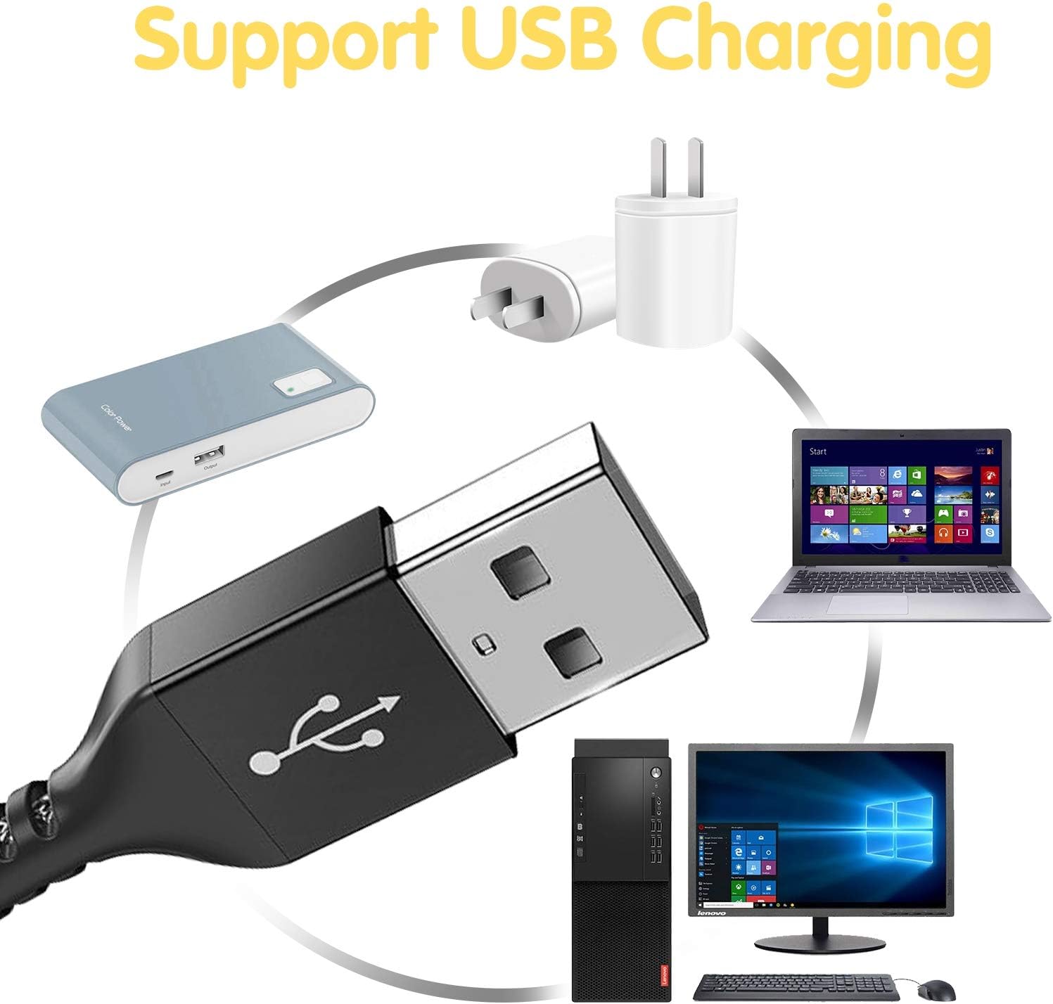 Agm Luce ad Anello con Pinza e Supporto Cellulare - immagine 5