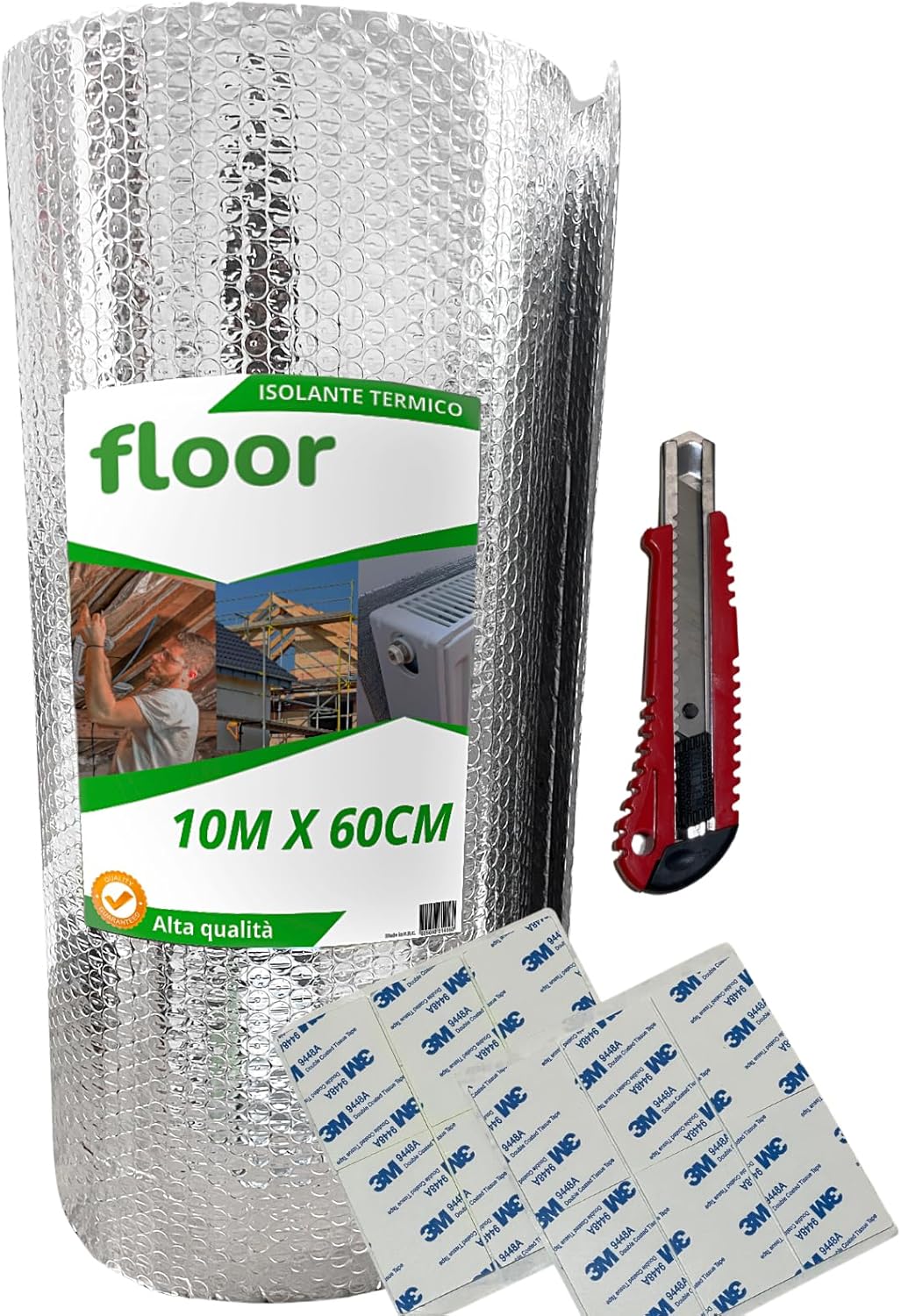 Floor Pannelli Termoriflettenti Doppio Strato 10m x 60cm