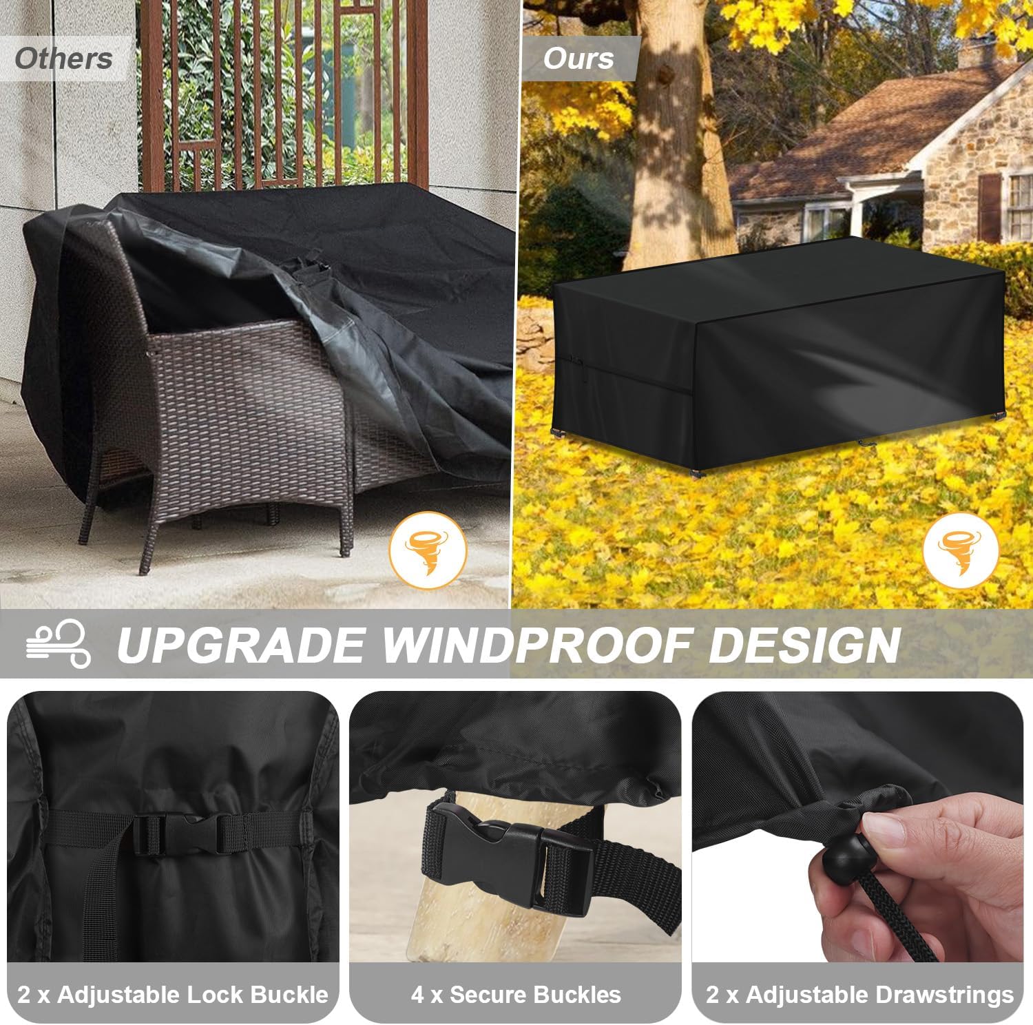 LAMUNI Copertura Tavolo Esterno 220x90x80cm - immagine 3