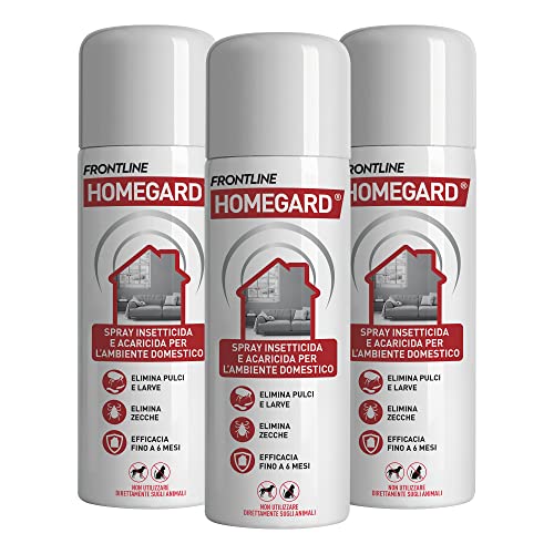 Frontline Homegard Spray Insetticida Antipulci 3x250ml