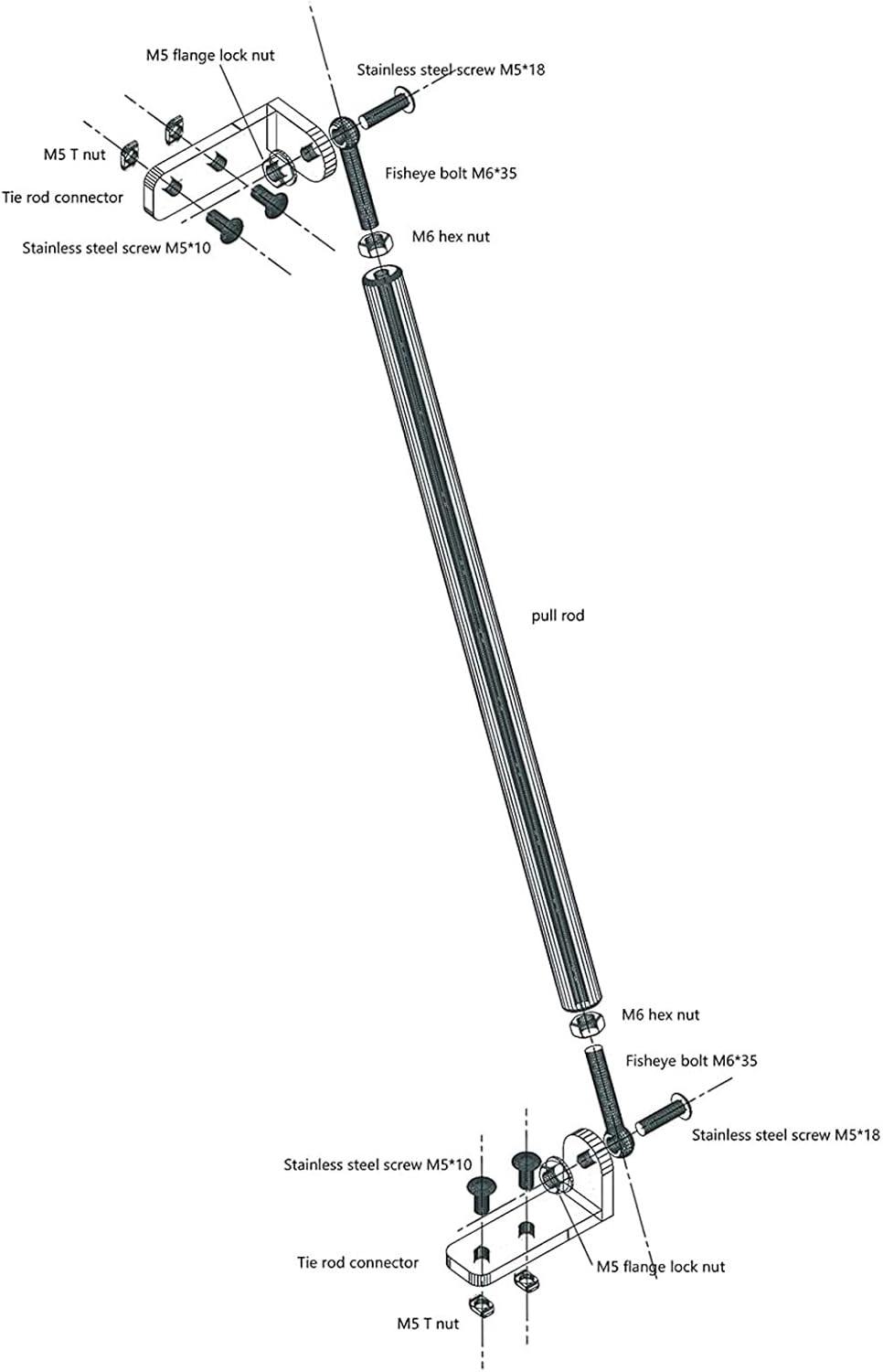 Set di Aste di Supporto per Ender 3 - immagine 2
