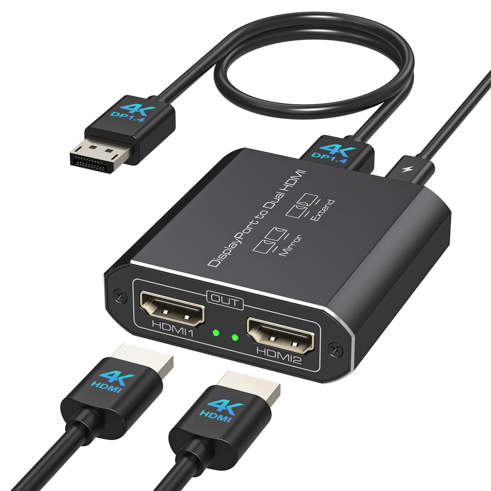 Adattatore Displayport a Dual HDMI 4K@60Hz