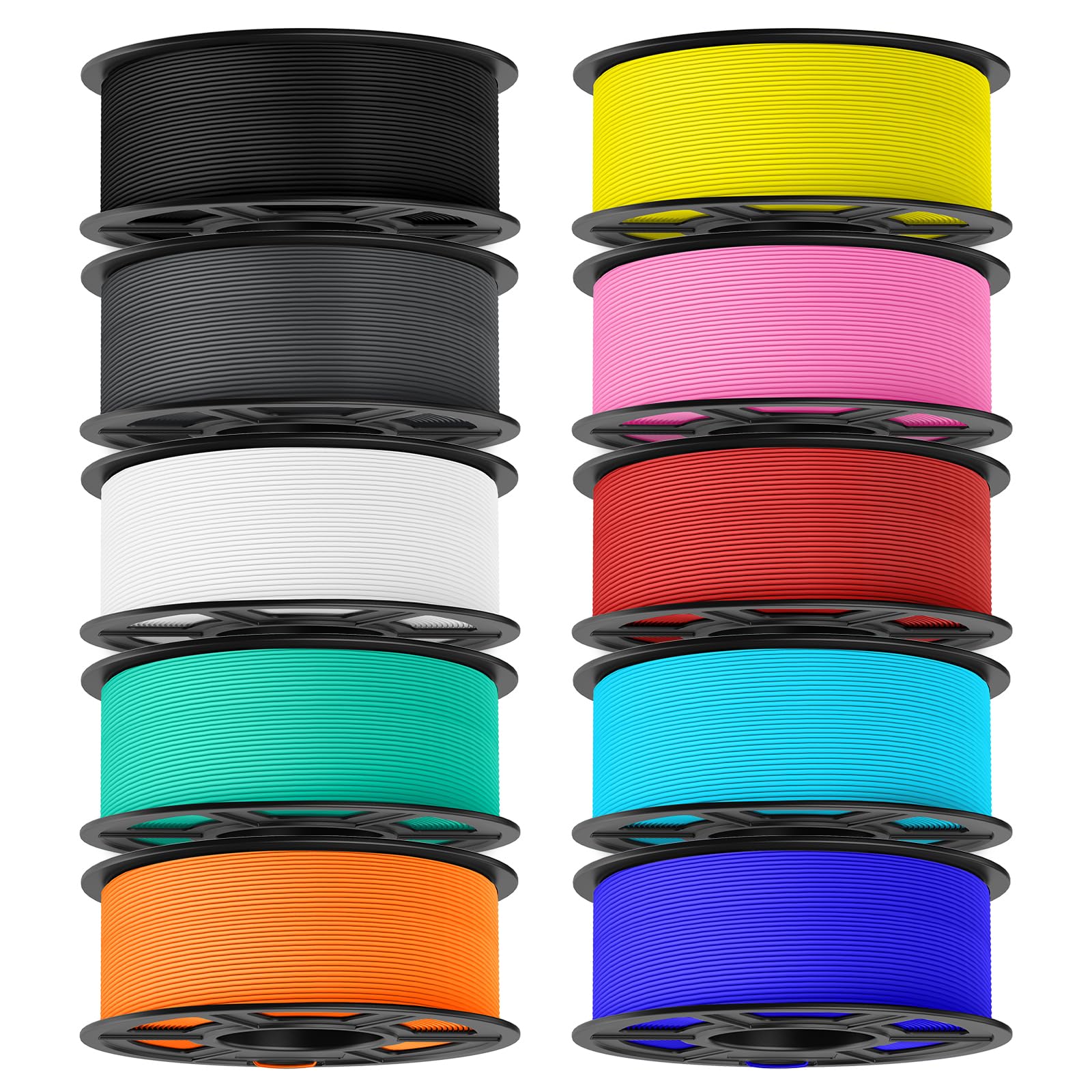 Jayo Rapid Matte PETG Filamento 1,75mm, 10x1.1kg Multicolore