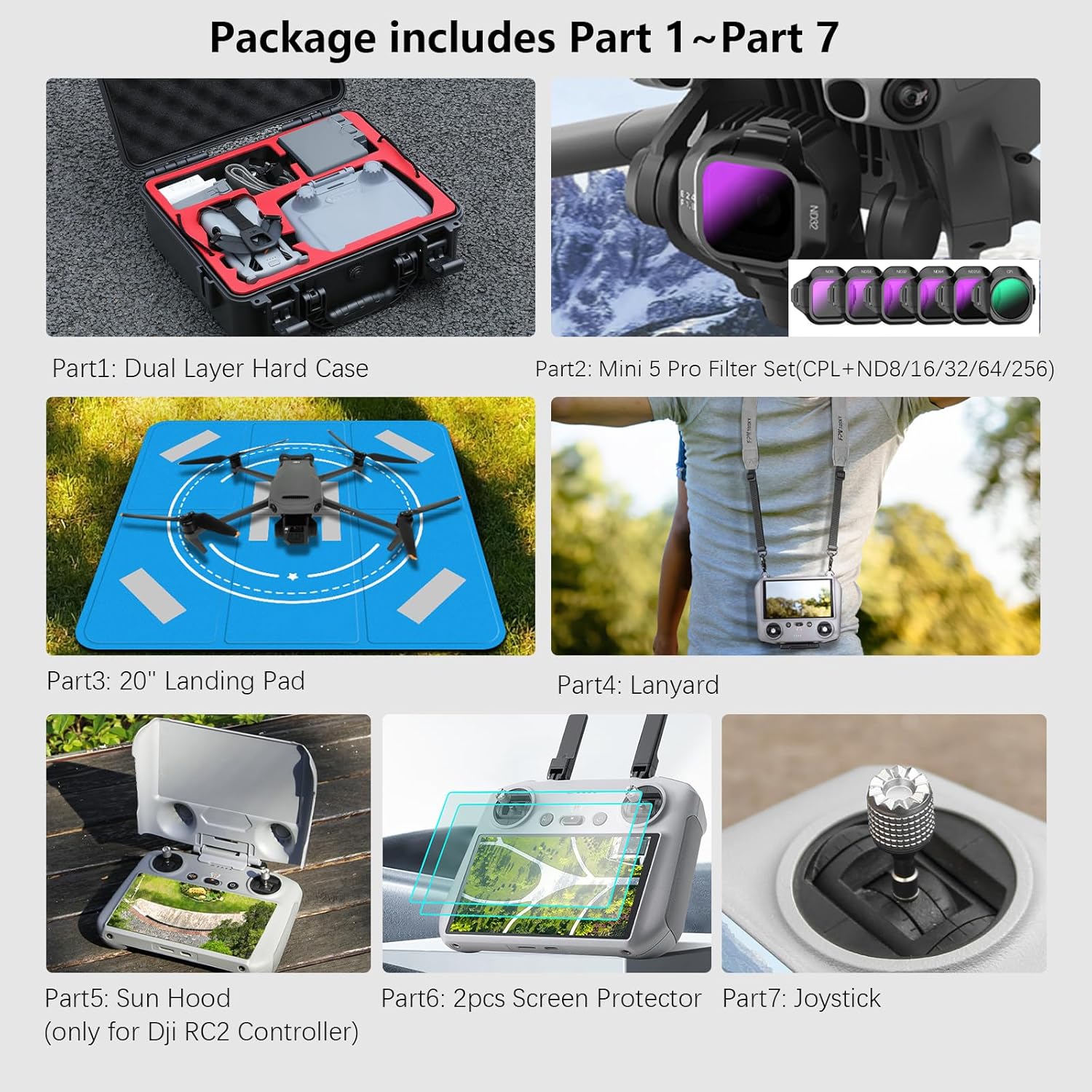 Fpvtosky Set Custodia Rigida per DJI Mini 5 Pro - immagine 2