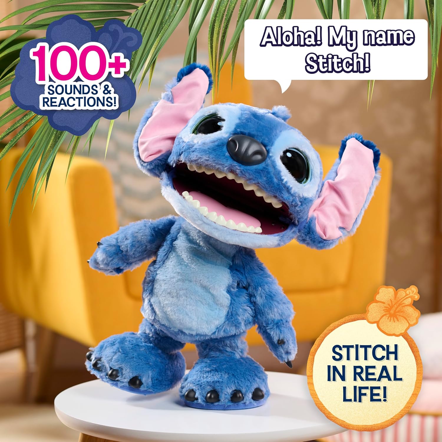 Just Play Peluche Interattivo Disney Ultimate Stitch 43 cm - immagine 2